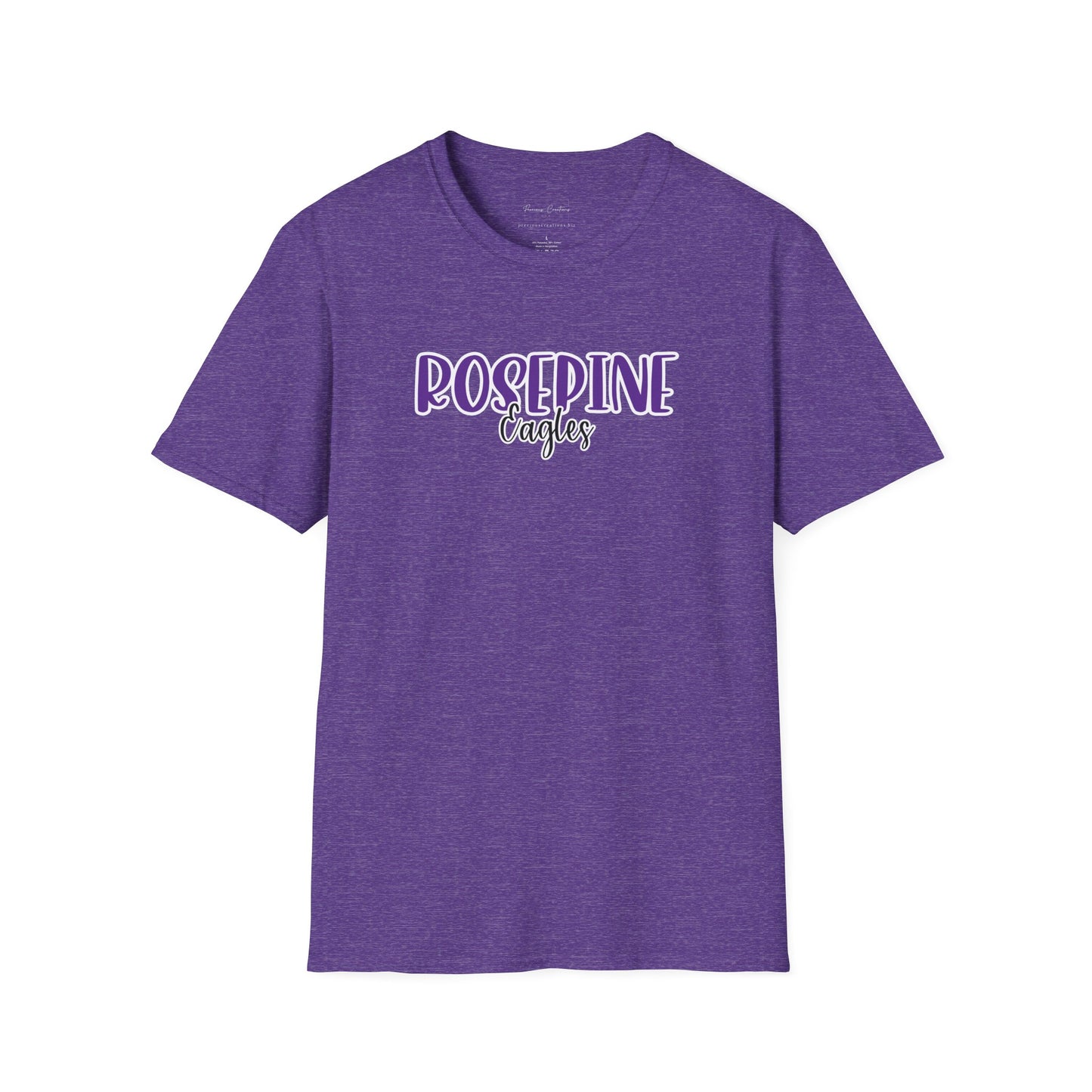 Gildan Rosepine Eagles Style 2 Unisex Softstyle T-Shirt, Cute Graphic Tee, Team Spirit Shirt, Casual Wear, Gift for Fans