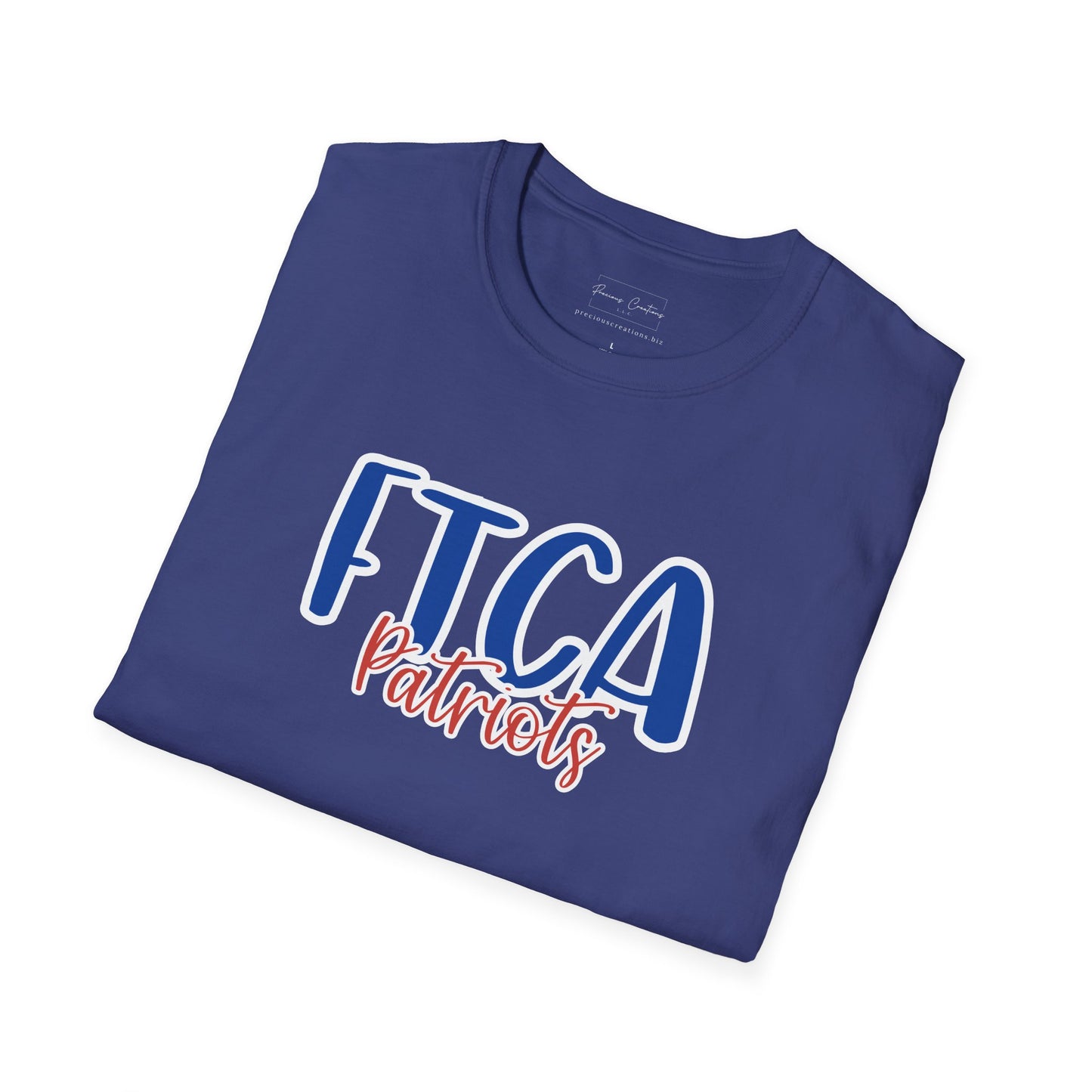 Gildan Faith Training Christian Academy Patriots Style 2 Unisex Softstyle T-Shirt, Cute Graphic Tee, Team Spirit Shirt, Casual Wear, Gift for Fans