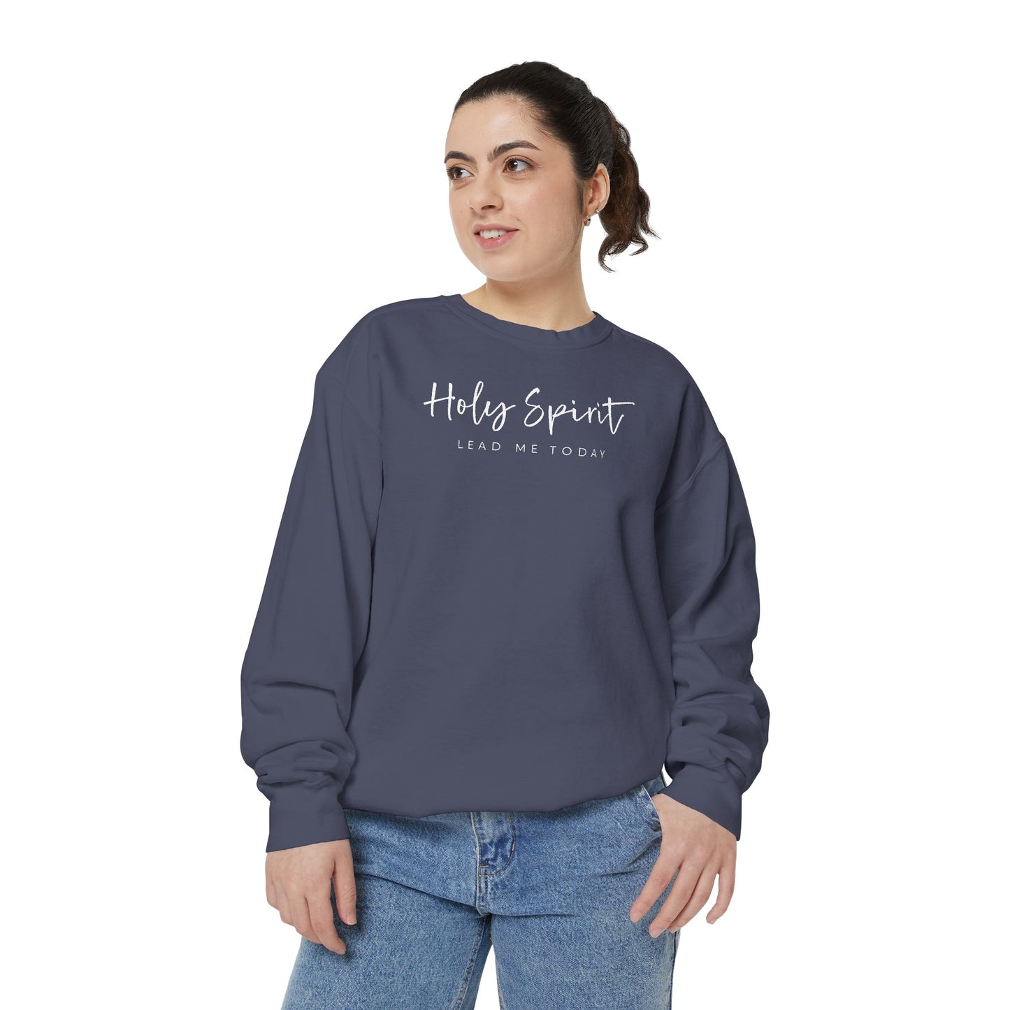 Comfort Colors Holy Spirit Sweatshirt, Spiritual Clothing, Faith-Based Apparel, Cozy Gift for Believers, Comfortable Everyday Wear