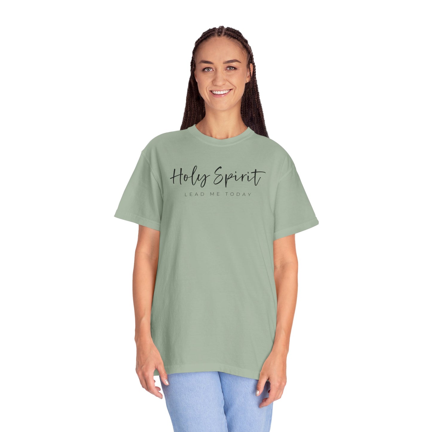 Comfort Colors Holy Spirit Unisex Garment-Dyed T-Shirt - Faith-Based Apparel for Everyday Wear, Spiritual Gift, Christian Tee, Inspirational Clothing