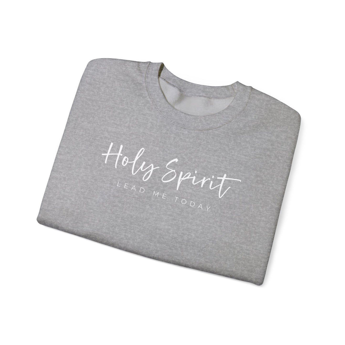 Gildan Comfortable Unisex Crewneck Sweatshirt - "Holy Spirit Lead Me Today" - Faithful Gift, Cozy Wear, Inspirational Apparel, Spiritual [...]