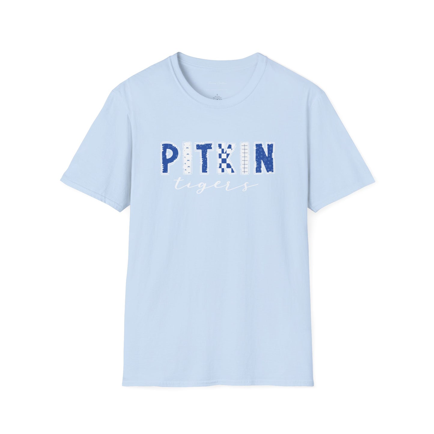Gildan Pitkin Tigers Unisex Softstyle T-Shirt, Cute Graphic Tee, Team Spirit Shirt, Casual Wear, Gift for Fans