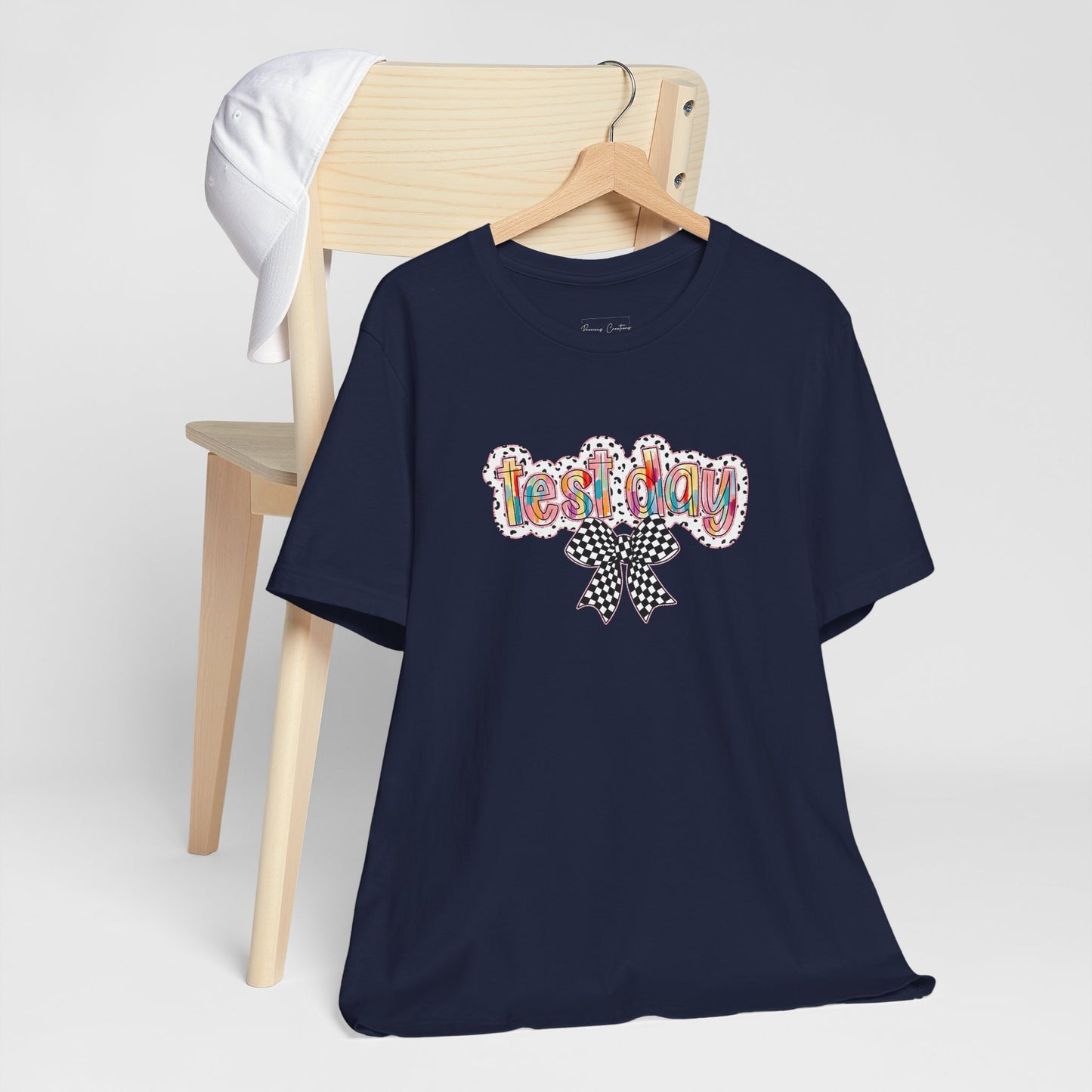 Bella + Canvas Test Day Short Sleeve Tee, Fun Gift, Party Attire, Unisex Shirt, Casual Wear, Summer Style