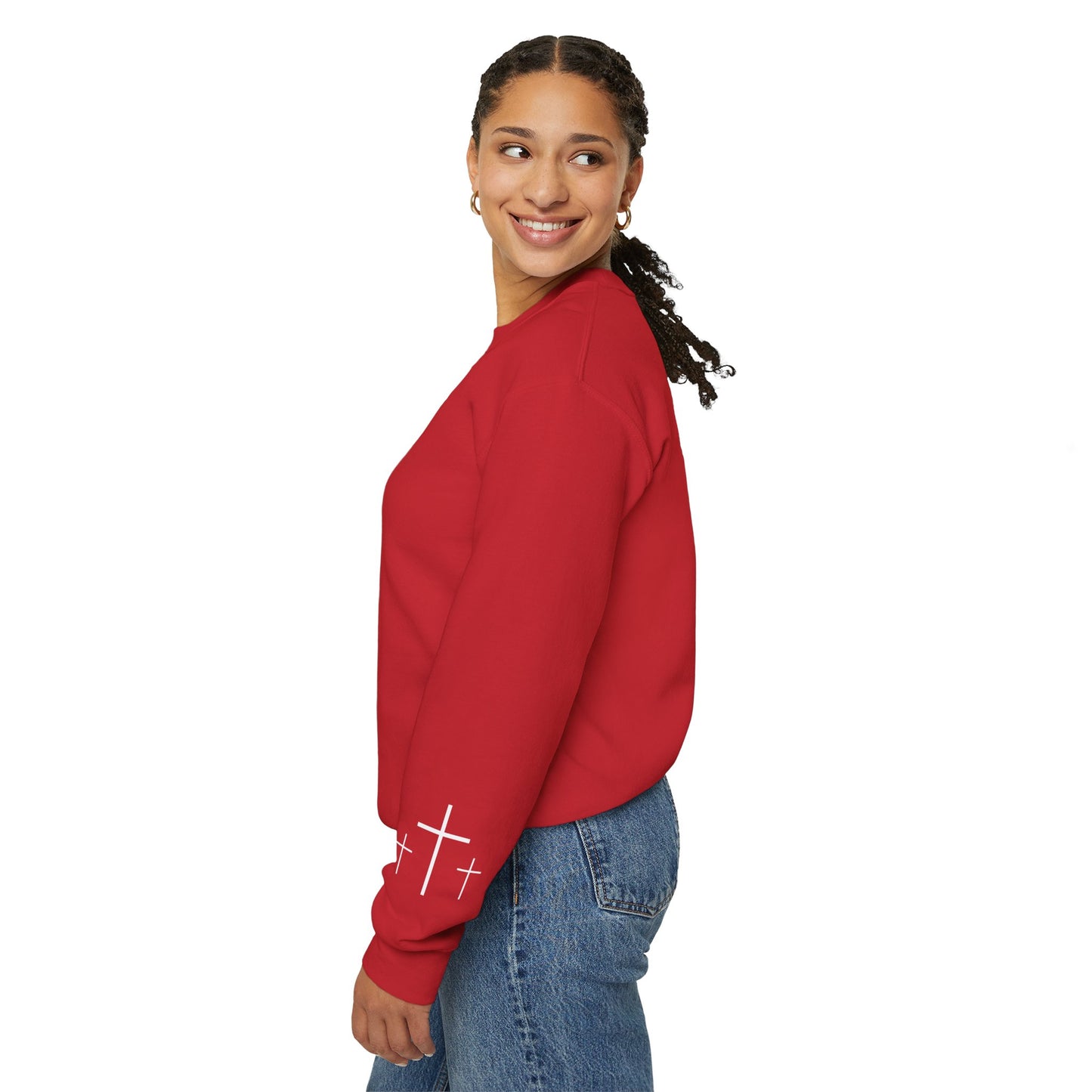Gildan Make Heaven Crowded Minimalist Inspirational Crewneck Sweatshirt | Unisex, Cozy Fashion, Gift for Her, Casual Wear, Comfort Sweatshirt