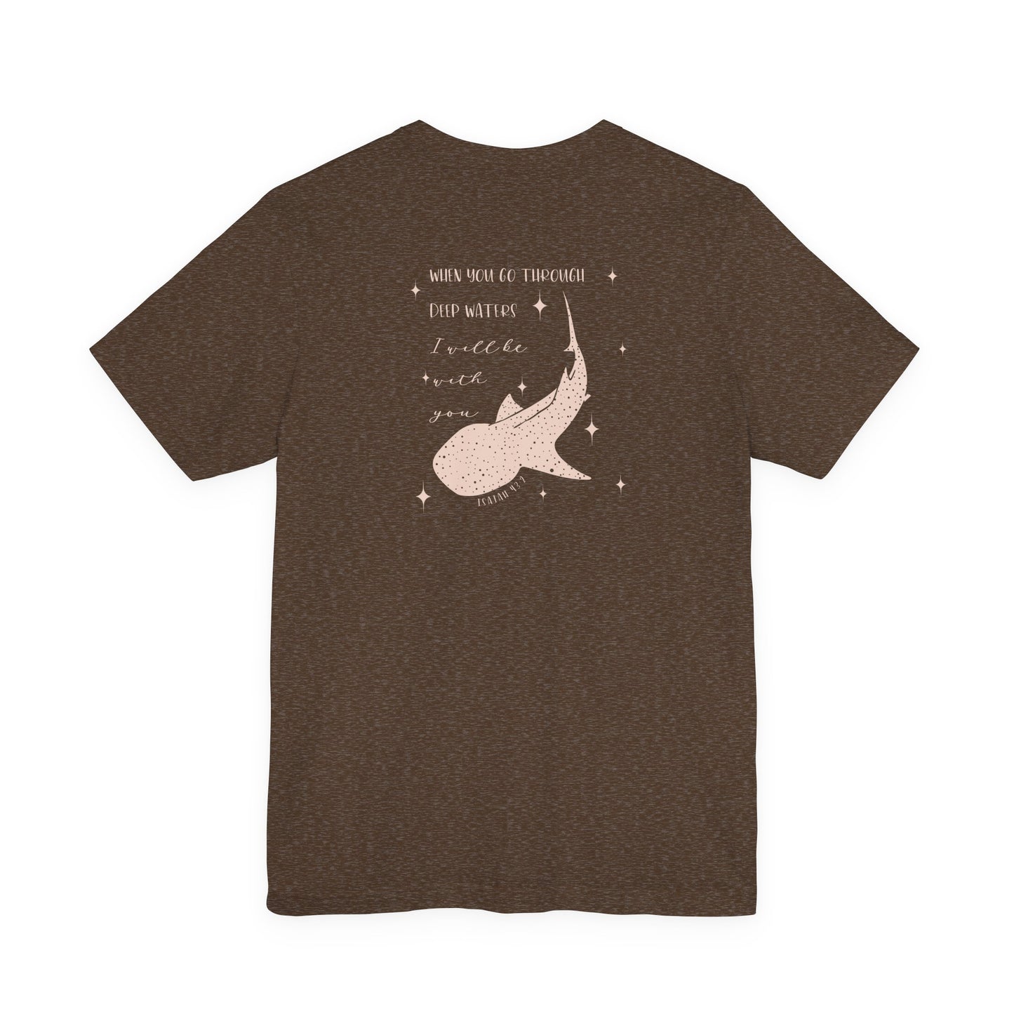 Gordy Fundraiser - Bella + Canvas Isaiah 43:2 Unisex Tee, Inspirational Quote, Casual Wear, Gift for Nature Lovers, Eco-Friendly, Everyday Comfort
