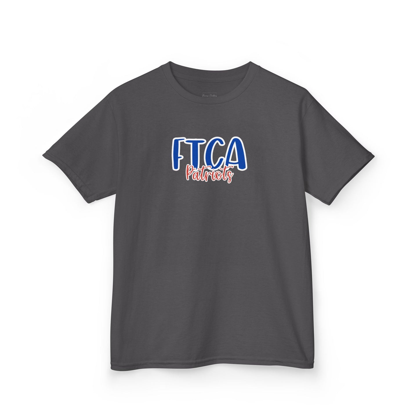 Gildan Kids Heavy Cotton Tee with Faith Training Patriots Style 2 Design, Cute Children's T-Shirt, School Spirit Apparel, Gift for Young Fans, Sporty Kids Wear