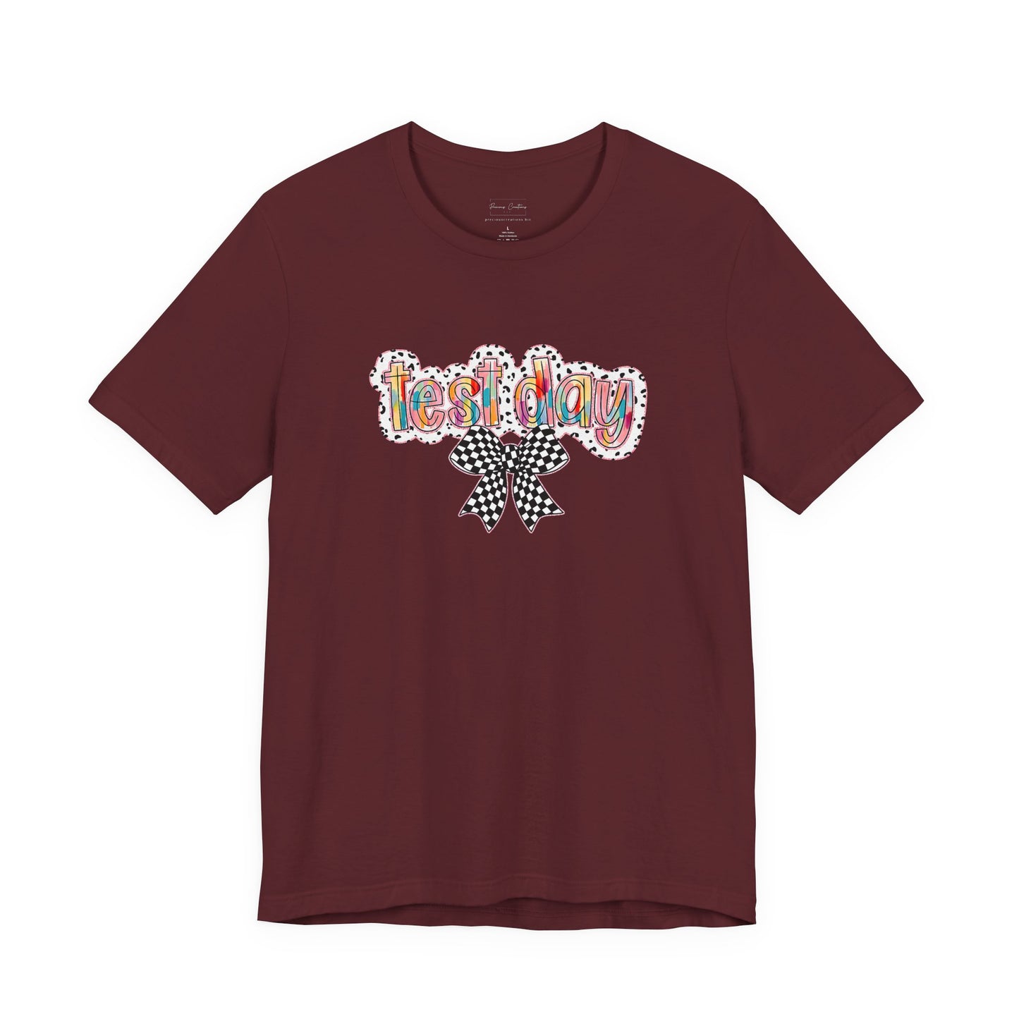 Bella + Canvas Test Day Short Sleeve Tee, Fun Gift, Party Attire, Unisex Shirt, Casual Wear, Summer Style