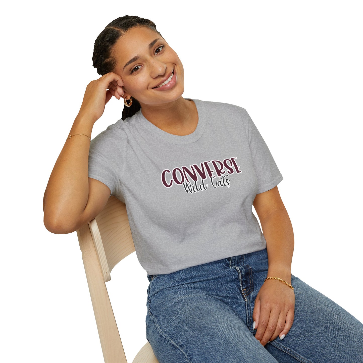 Gildan Converse Wildcats Style 2 Unisex Softstyle T-Shirt, Cute Graphic Tee, Team Spirit Shirt, Casual Wear, Gift for Fans