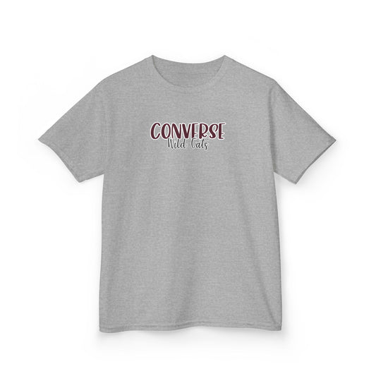 Gildan Kids Heavy Cotton Tee with Converse Wildcats Style 2 Design, Cute Children's T-Shirt, School Spirit Apparel, Gift for Young Fans, Sporty Kids Wear