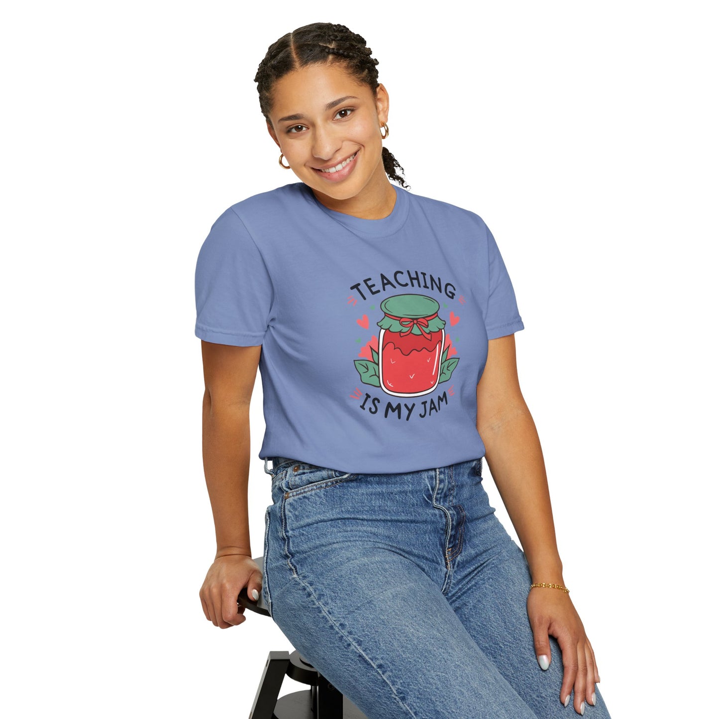 Comfort Colors Unisex Teaching is my Jam T-Shirt - Perfect for Teachers, Back to School, Gifts, Classroom Apparel, Casual Wear