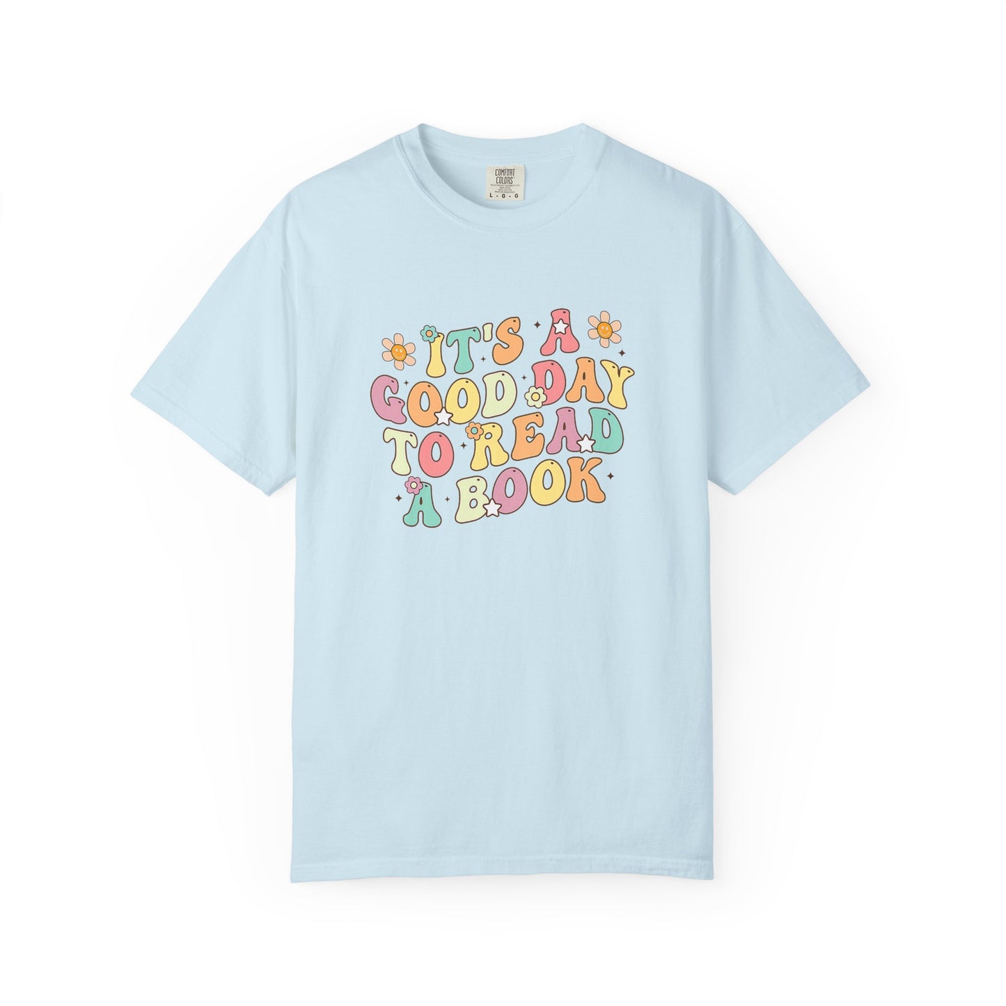 Comfort Colors Unisex Teacher It's a Good Day to Read a Book T-Shirt - Perfect for Teachers, Back to School, Gifts, Classroom Apparel, Casual Wear