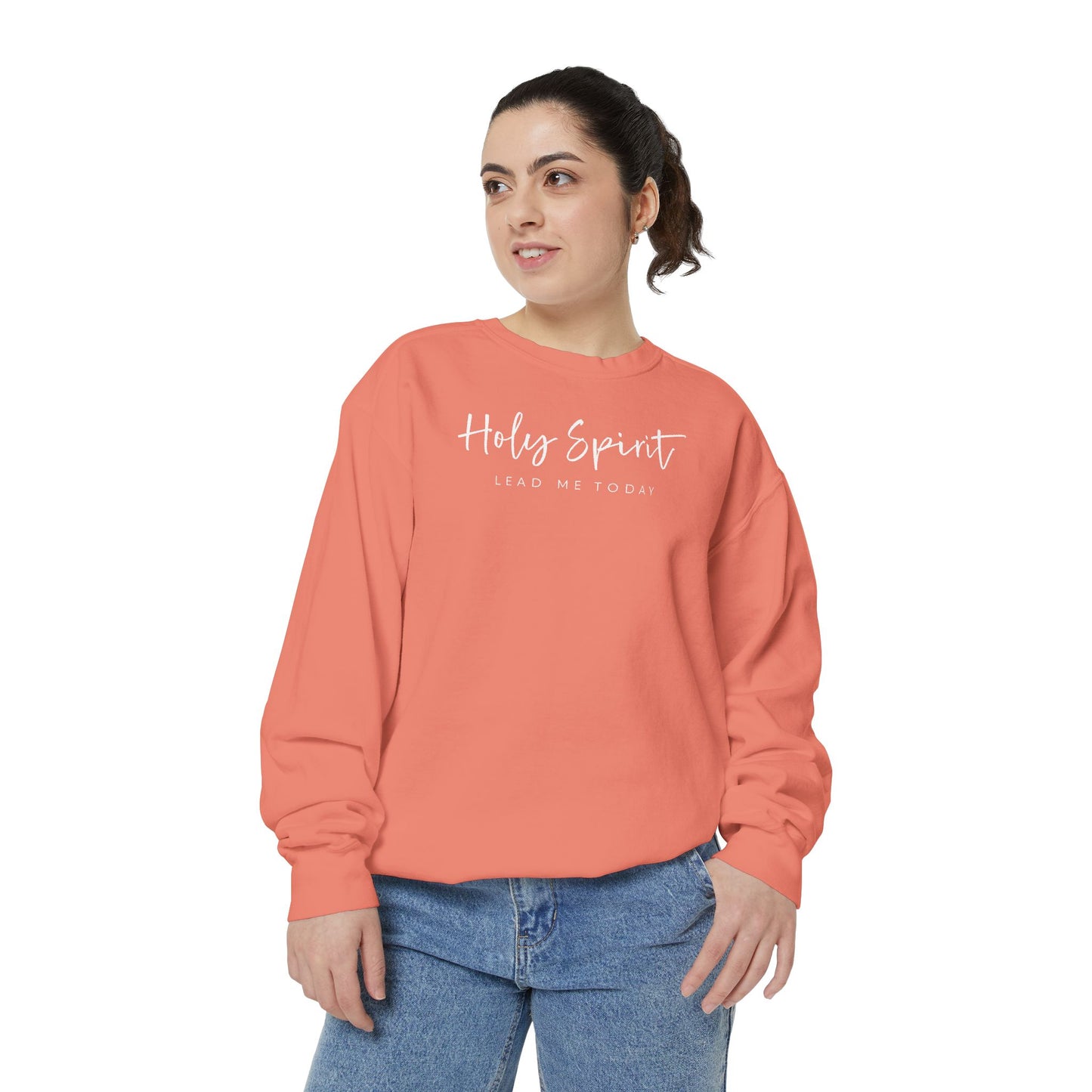 Comfort Colors Holy Spirit Sweatshirt, Spiritual Clothing, Faith-Based Apparel, Cozy Gift for Believers, Comfortable Everyday Wear