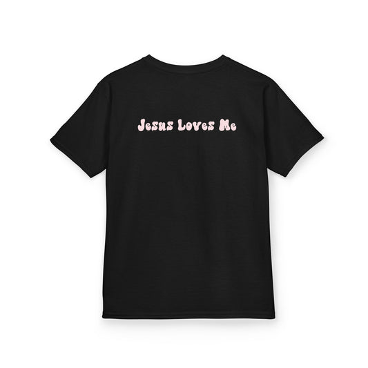 Gildan Jesus Loves Me Kids Bible Tee, Cute Christian T-Shirt for Children, Faith-Based Outfit, Jesus Loves Me Kids Clothing, Religious Gift