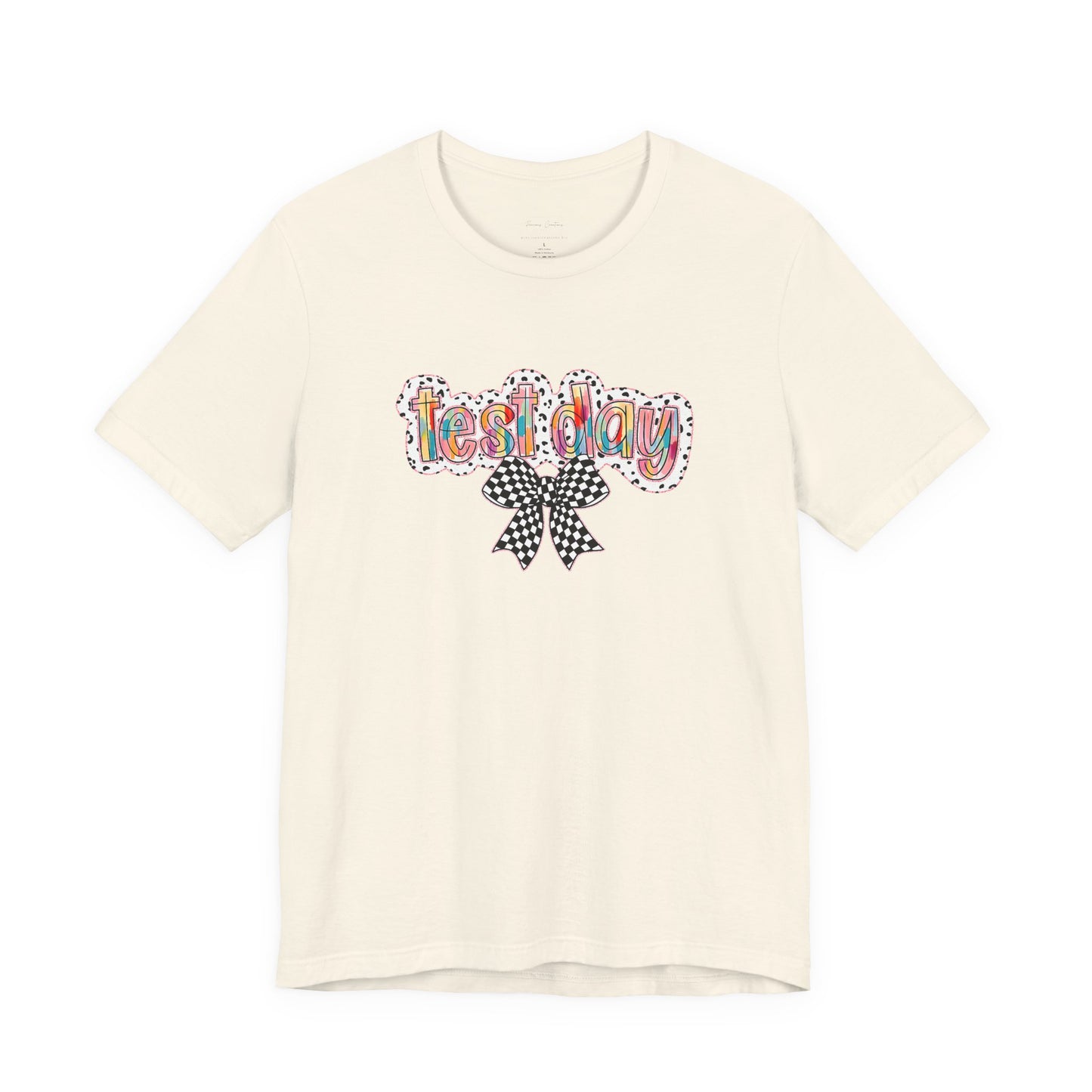Bella + Canvas Test Day Short Sleeve Tee, Fun Gift, Party Attire, Unisex Shirt, Casual Wear, Summer Style