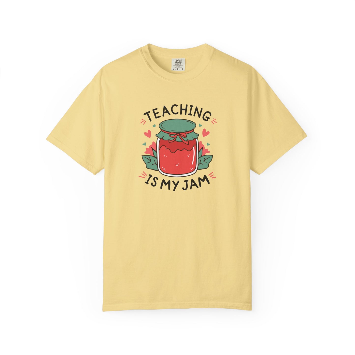 Comfort Colors Unisex Teaching is my Jam T-Shirt - Perfect for Teachers, Back to School, Gifts, Classroom Apparel, Casual Wear