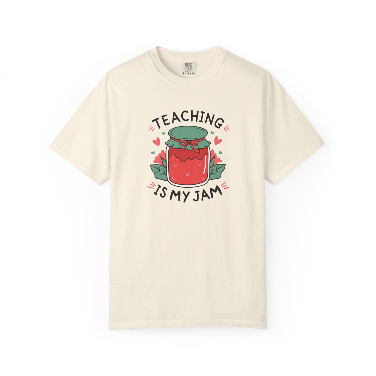 Comfort Colors Unisex Teaching is my Jam T-Shirt - Perfect for Teachers, Back to School, Gifts, Classroom Apparel, Casual Wear