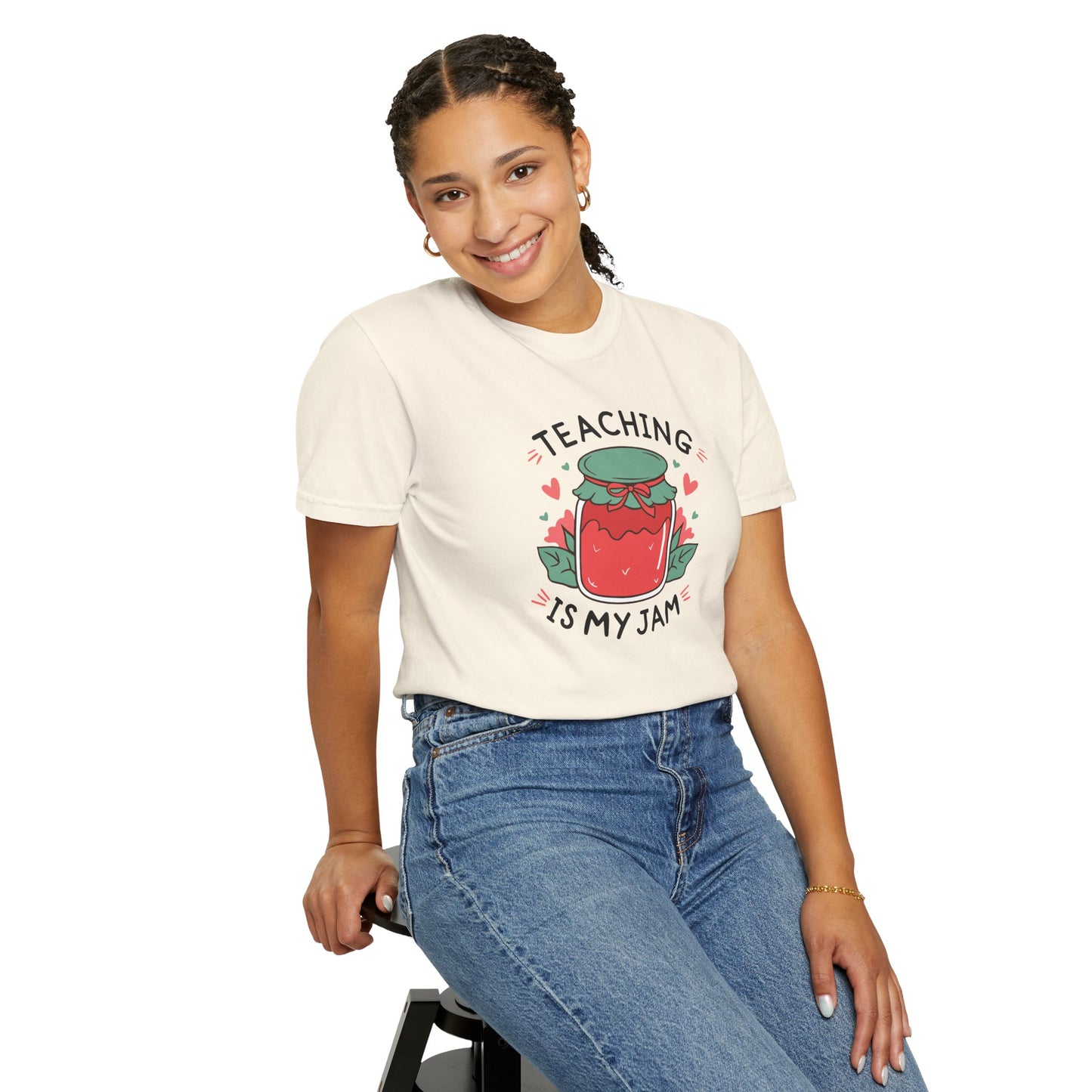 Comfort Colors Unisex Teaching is my Jam T-Shirt - Perfect for Teachers, Back to School, Gifts, Classroom Apparel, Casual Wear