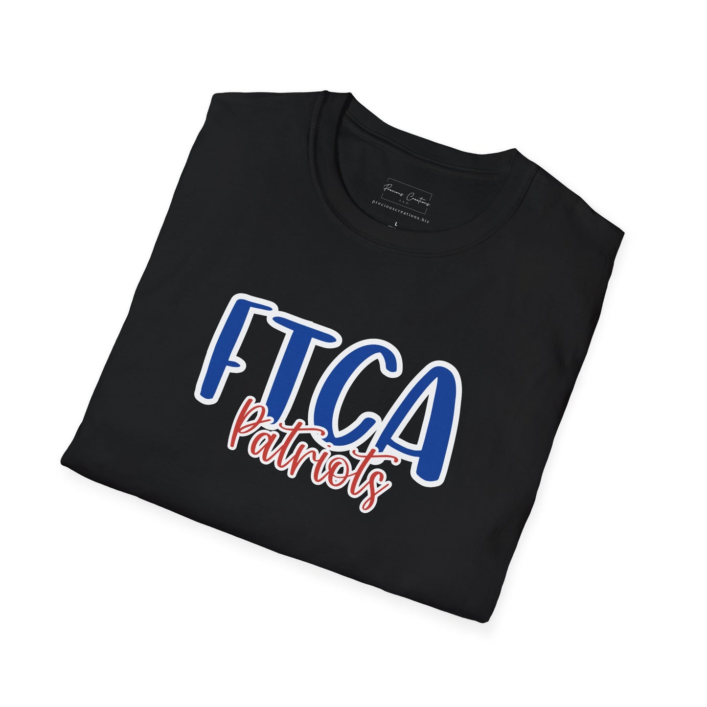 Gildan Faith Training Christian Academy Patriots Style 2 Unisex Softstyle T-Shirt, Cute Graphic Tee, Team Spirit Shirt, Casual Wear, Gift for Fans