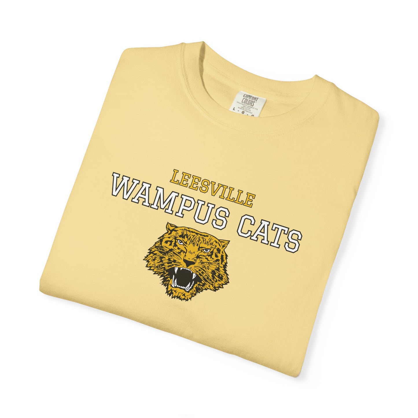 Comfort Colors Wampus Cats Unisex Garment-Dyed T-shirt, School Spirit Tee, Casual Wear, Unique Gift, School Apparel, Fan Merchandise