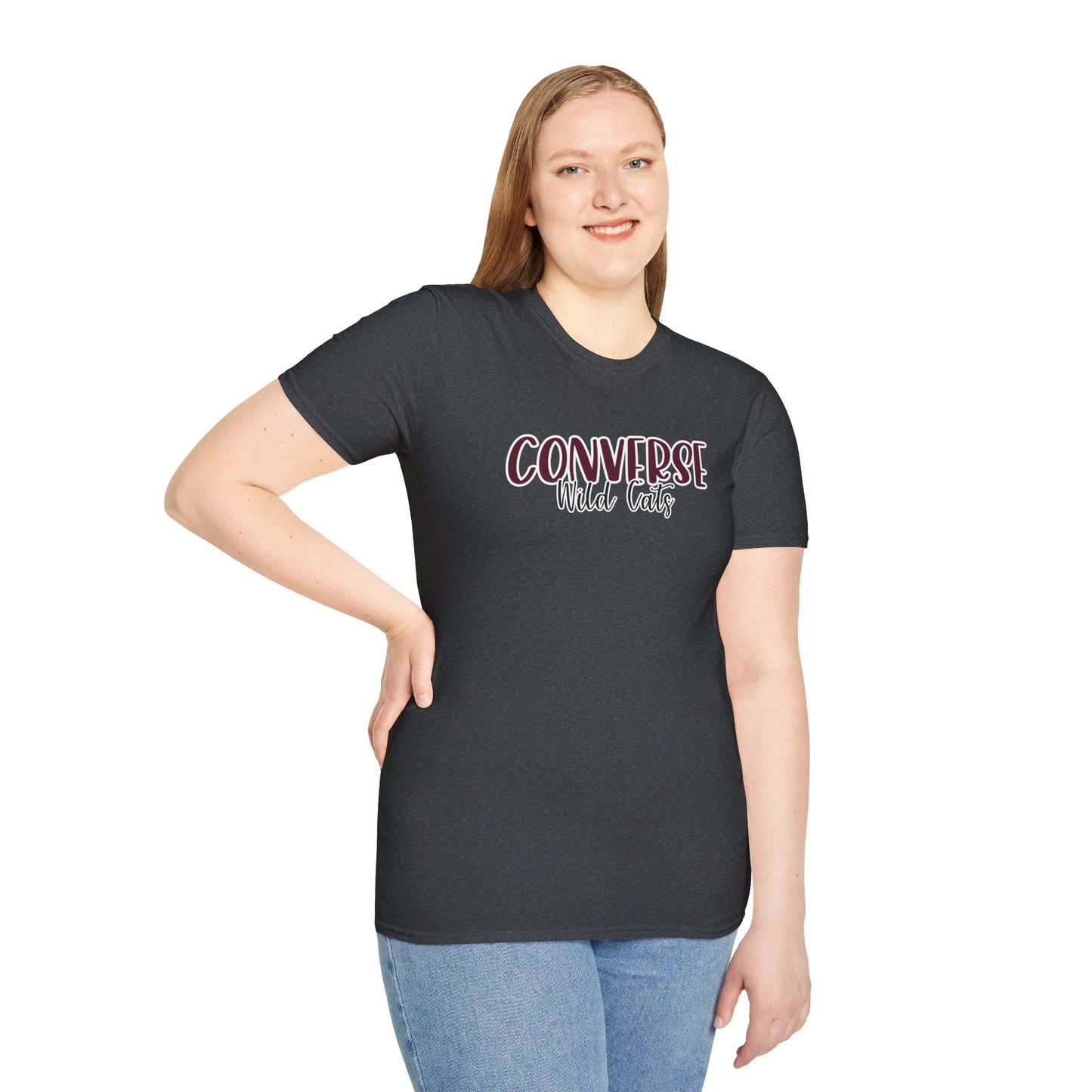 Gildan Converse Wildcats Style 2 Unisex Softstyle T-Shirt, Cute Graphic Tee, Team Spirit Shirt, Casual Wear, Gift for Fans
