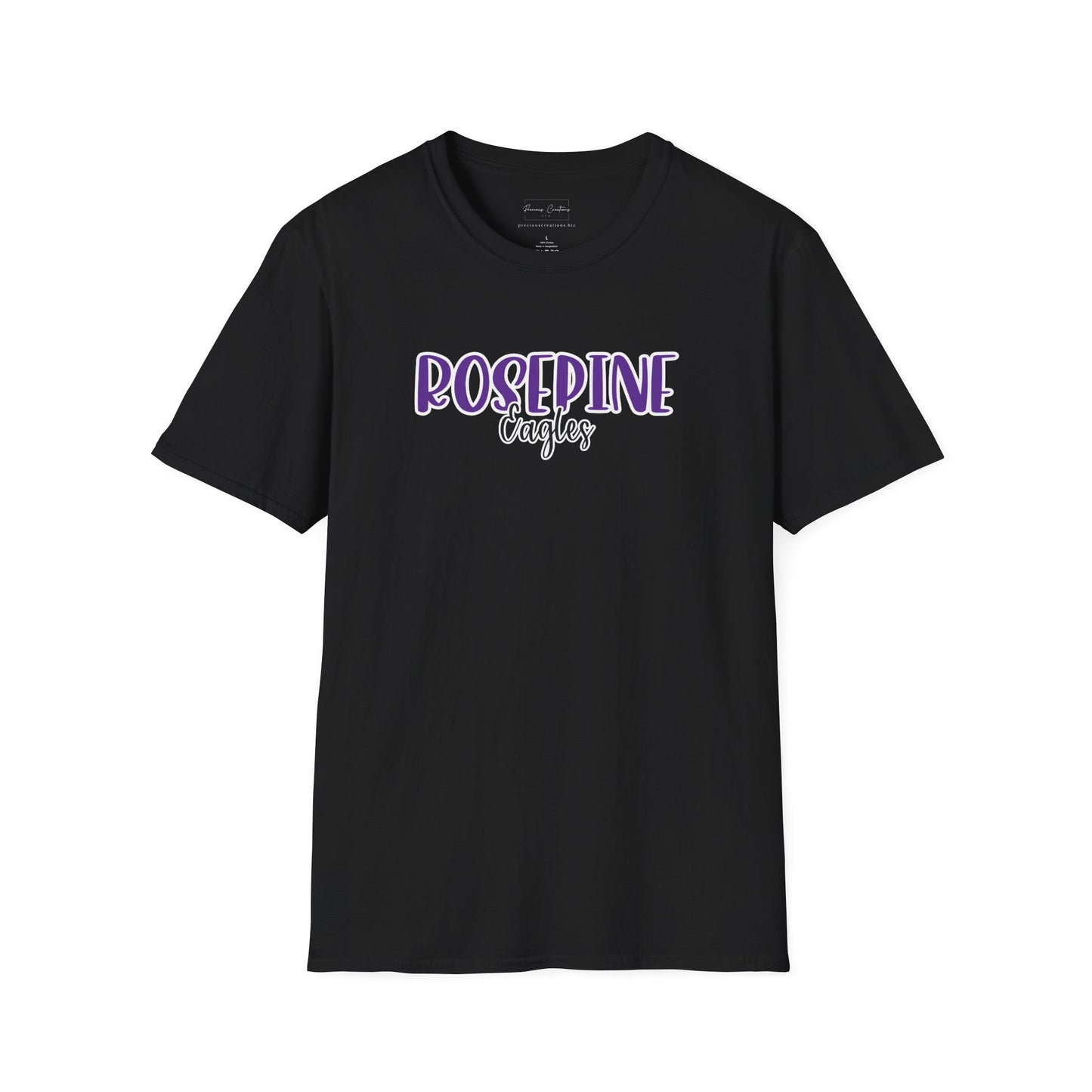 Gildan Rosepine Eagles Style 2 Unisex Softstyle T-Shirt, Cute Graphic Tee, Team Spirit Shirt, Casual Wear, Gift for Fans
