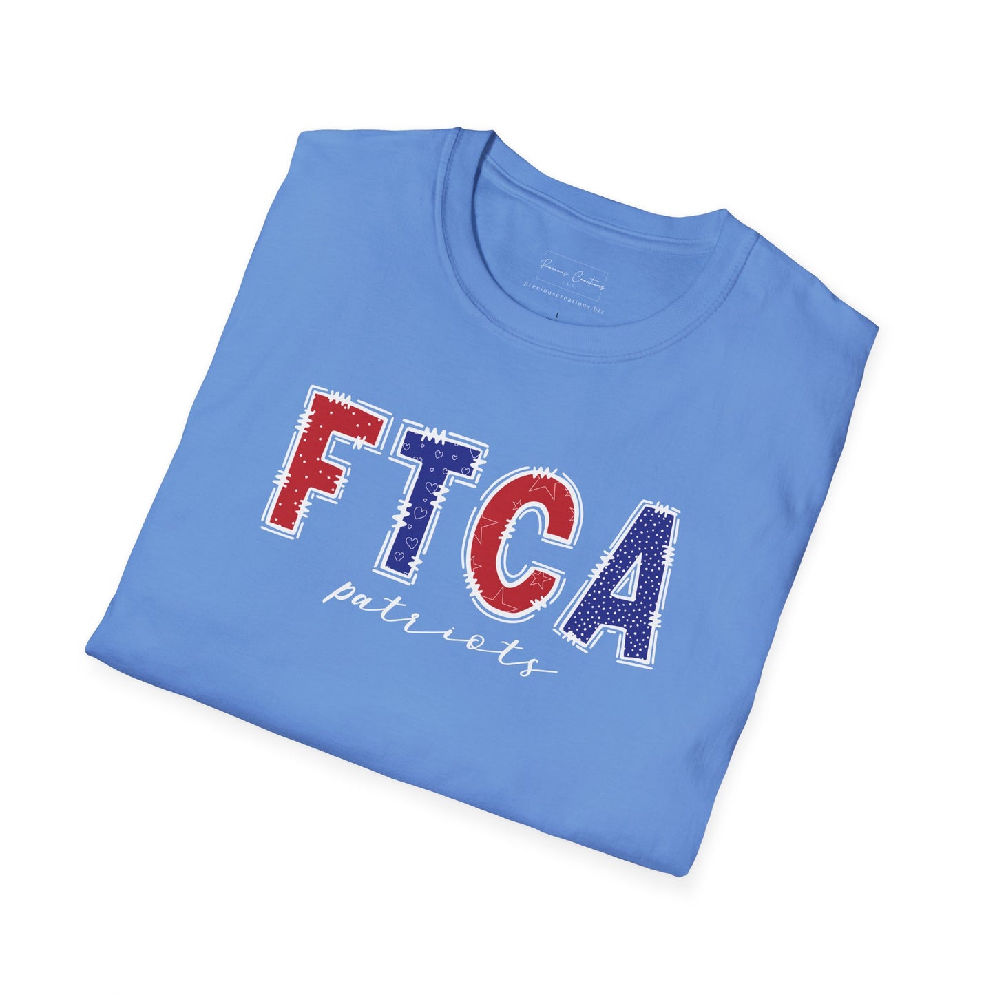 Gildan Faith Training Christian Academy Patriots Unisex Softstyle T-Shirt, Cute Graphic Tee, Team Spirit Shirt, Casual Wear, Gift for Fans