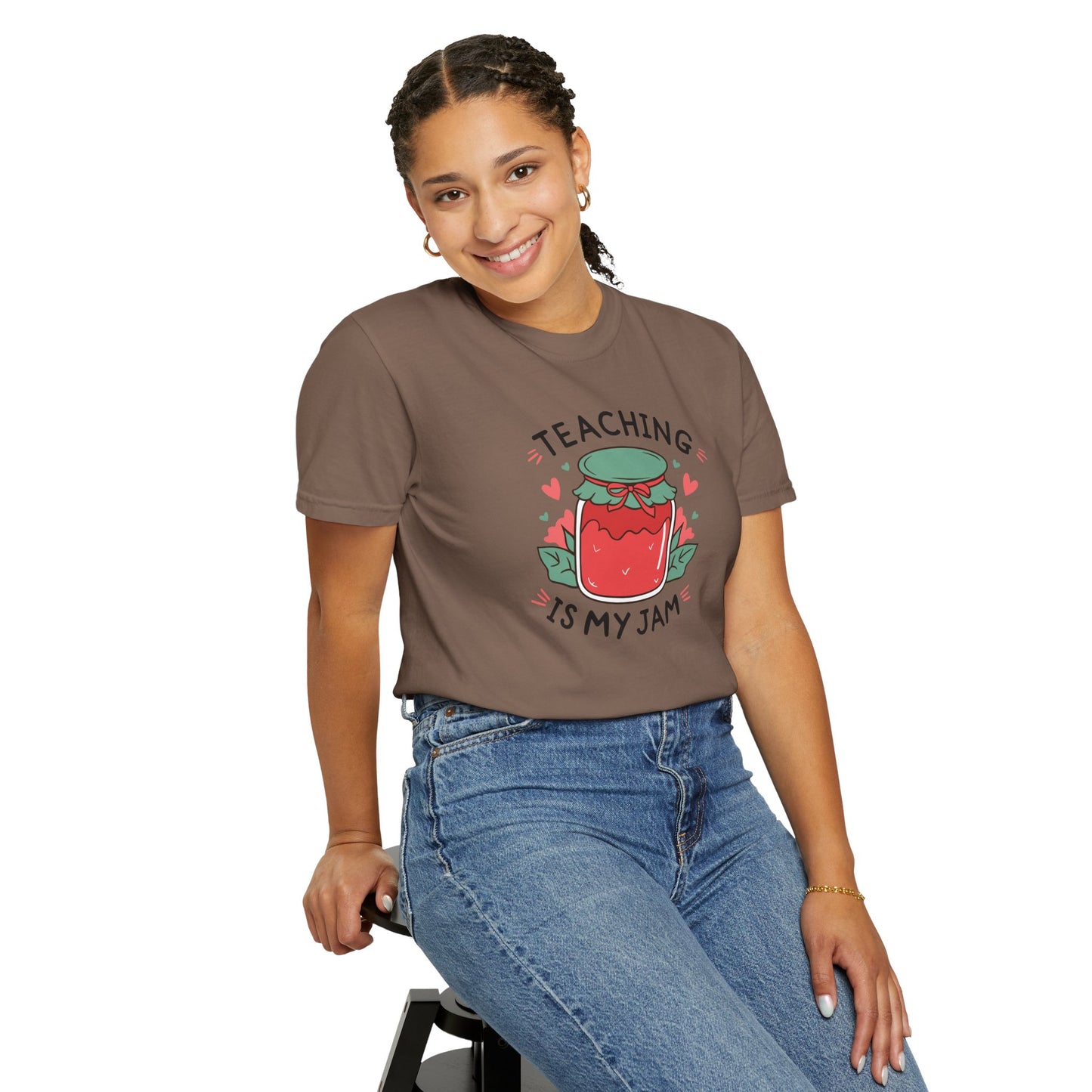 Comfort Colors Unisex Teaching is my Jam T-Shirt - Perfect for Teachers, Back to School, Gifts, Classroom Apparel, Casual Wear