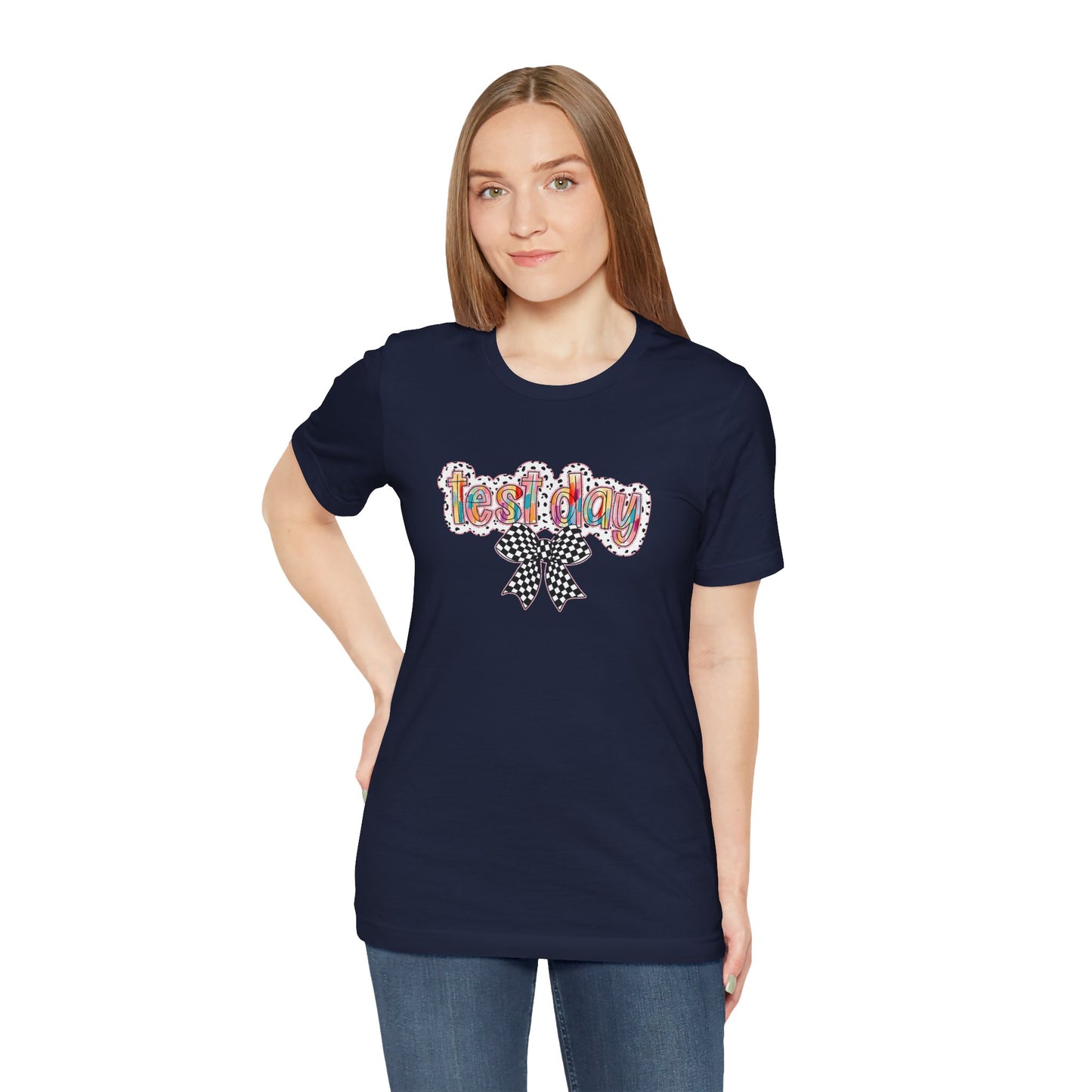 Bella + Canvas Test Day Short Sleeve Tee, Fun Gift, Party Attire, Unisex Shirt, Casual Wear, Summer Style