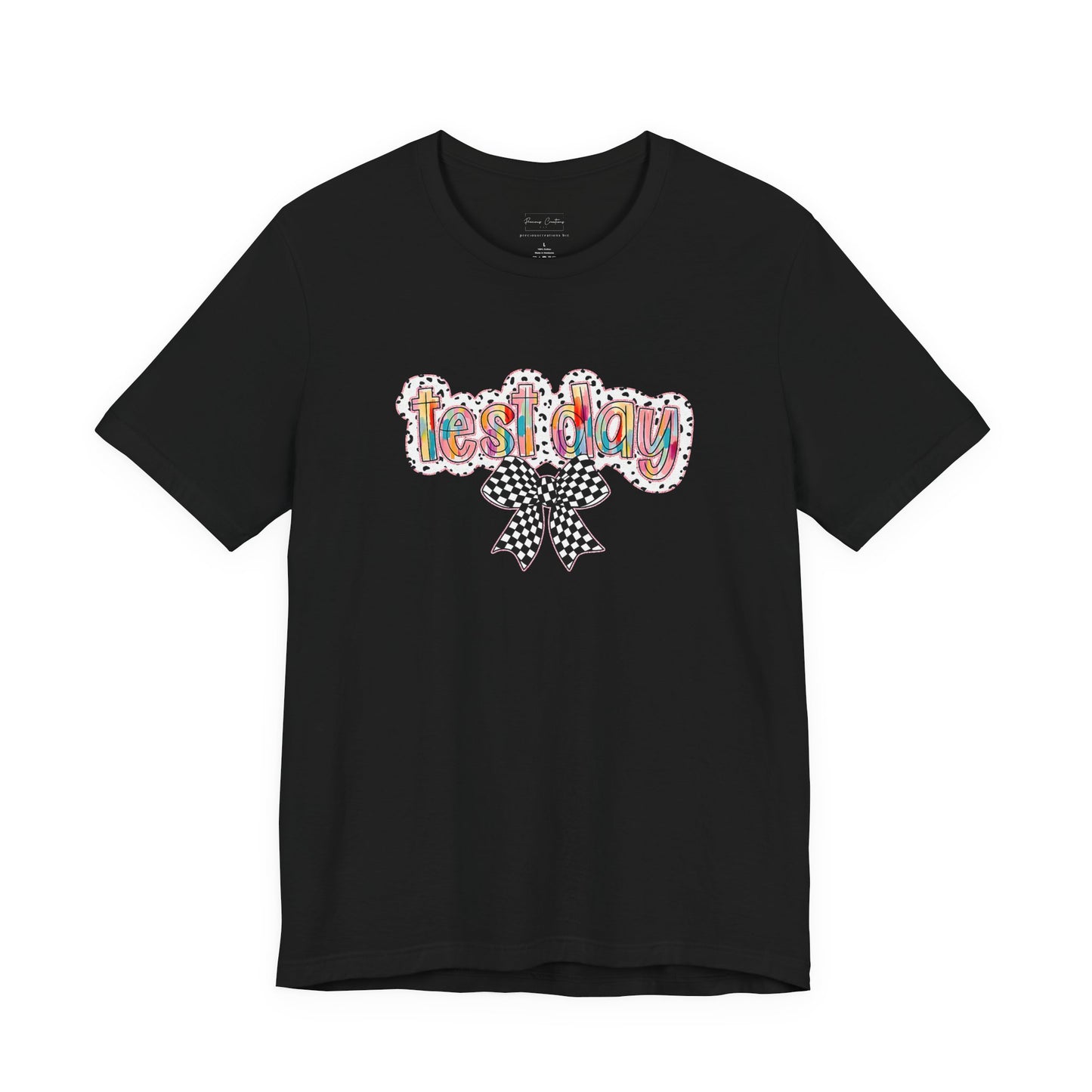 Bella + Canvas Test Day Short Sleeve Tee, Fun Gift, Party Attire, Unisex Shirt, Casual Wear, Summer Style