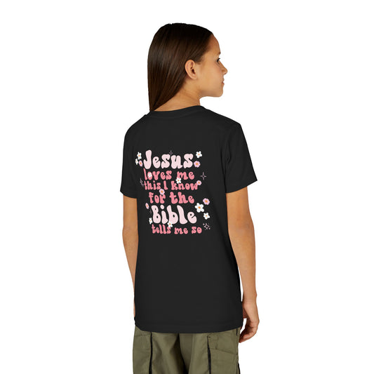 Bella + Canvas Jesus Loves Me Youth Tee - Cute Christian Shirt for Kids, Faith-Based Gift, Sunday School Outfit, Birthday Present, Casual Wear