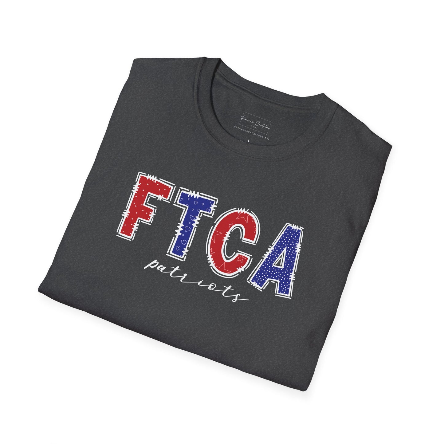 Gildan Faith Training Christian Academy Patriots Unisex Softstyle T-Shirt, Cute Graphic Tee, Team Spirit Shirt, Casual Wear, Gift for Fans