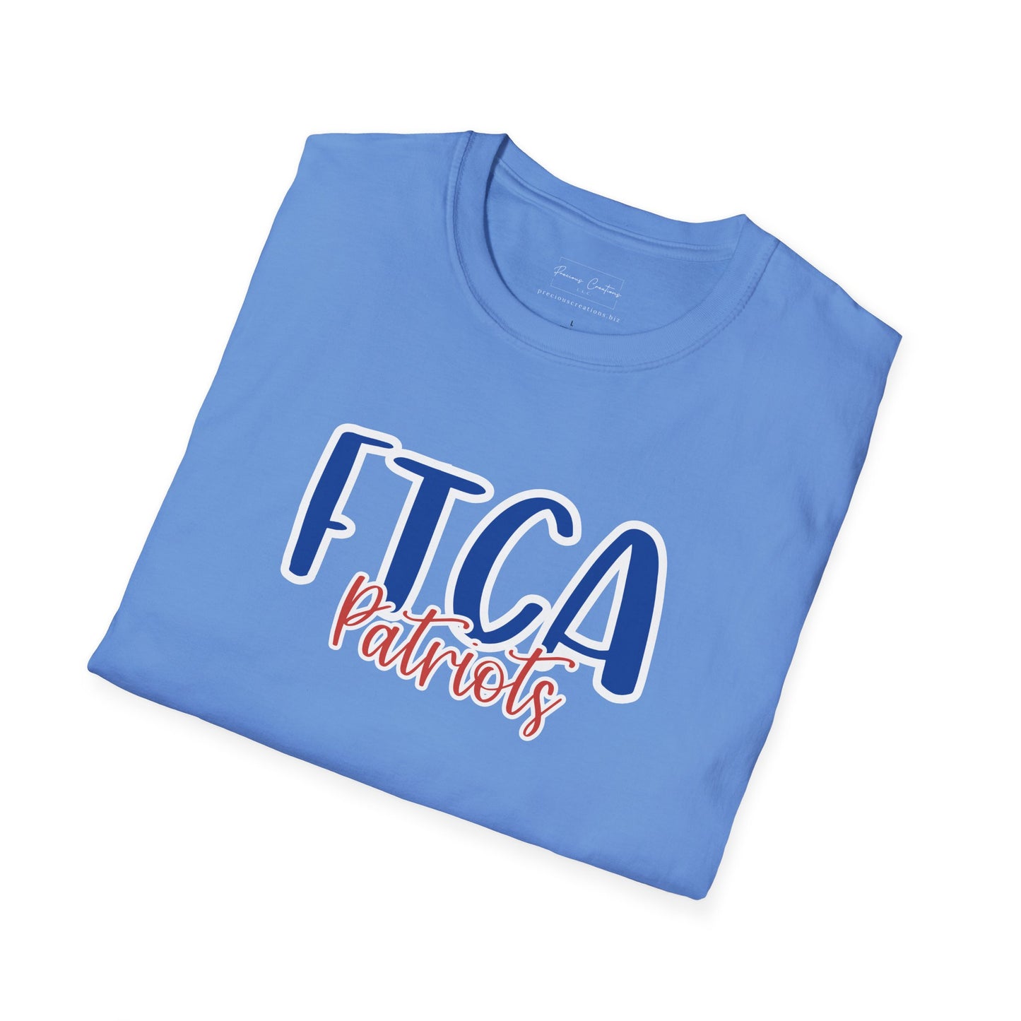 Gildan Faith Training Christian Academy Patriots Style 2 Unisex Softstyle T-Shirt, Cute Graphic Tee, Team Spirit Shirt, Casual Wear, Gift for Fans