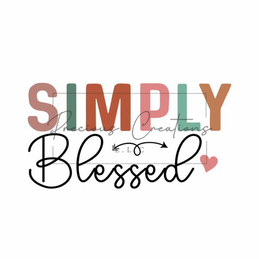 Simply Blessed DTF
