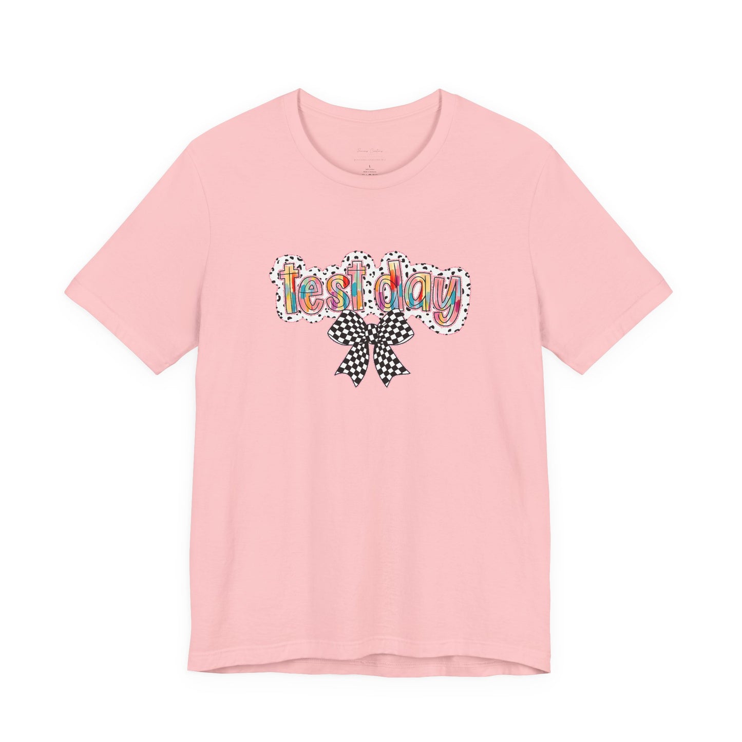Bella + Canvas Test Day Short Sleeve Tee, Fun Gift, Party Attire, Unisex Shirt, Casual Wear, Summer Style