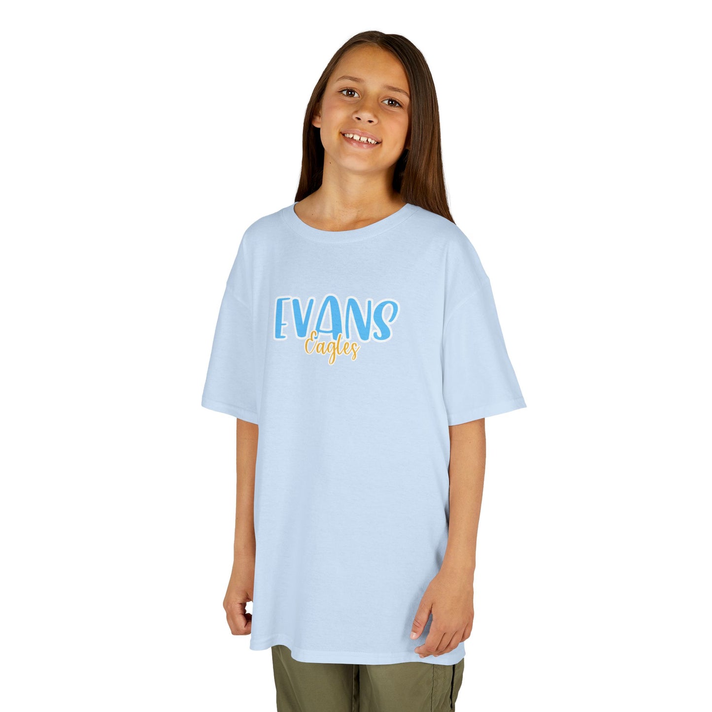 Gildan Kids Heavy Cotton Tee with Evans Eagles Style 2 Design, Cute Children's T-Shirt, School Spirit Apparel, Gift for Young Fans, Sporty Kids Wear