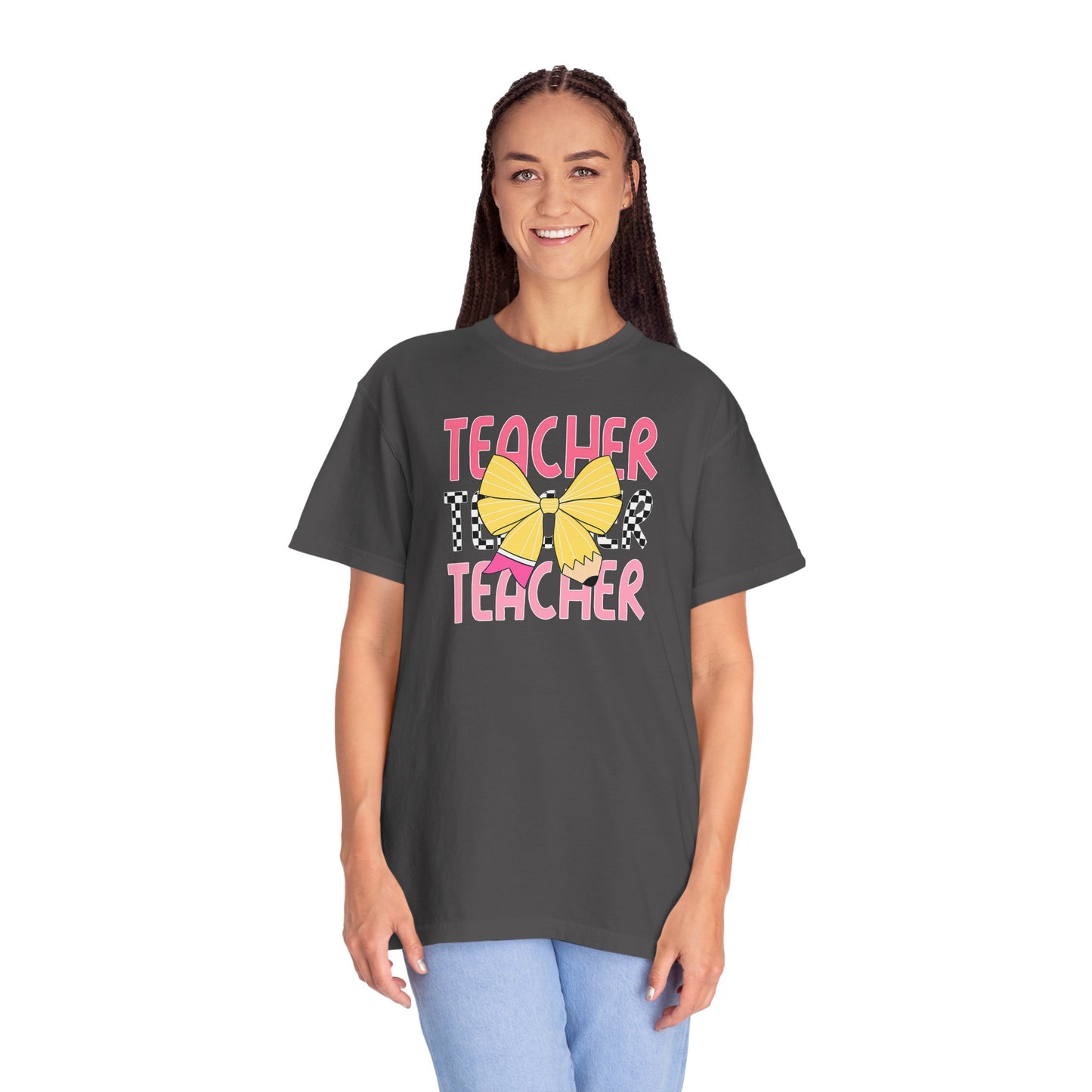 Comfort Colors Teacher  T-Shirt, Gift for Educators, Unisex Garment-Dyed Tee, Back to School Shirt, Fun Teacher Apparel