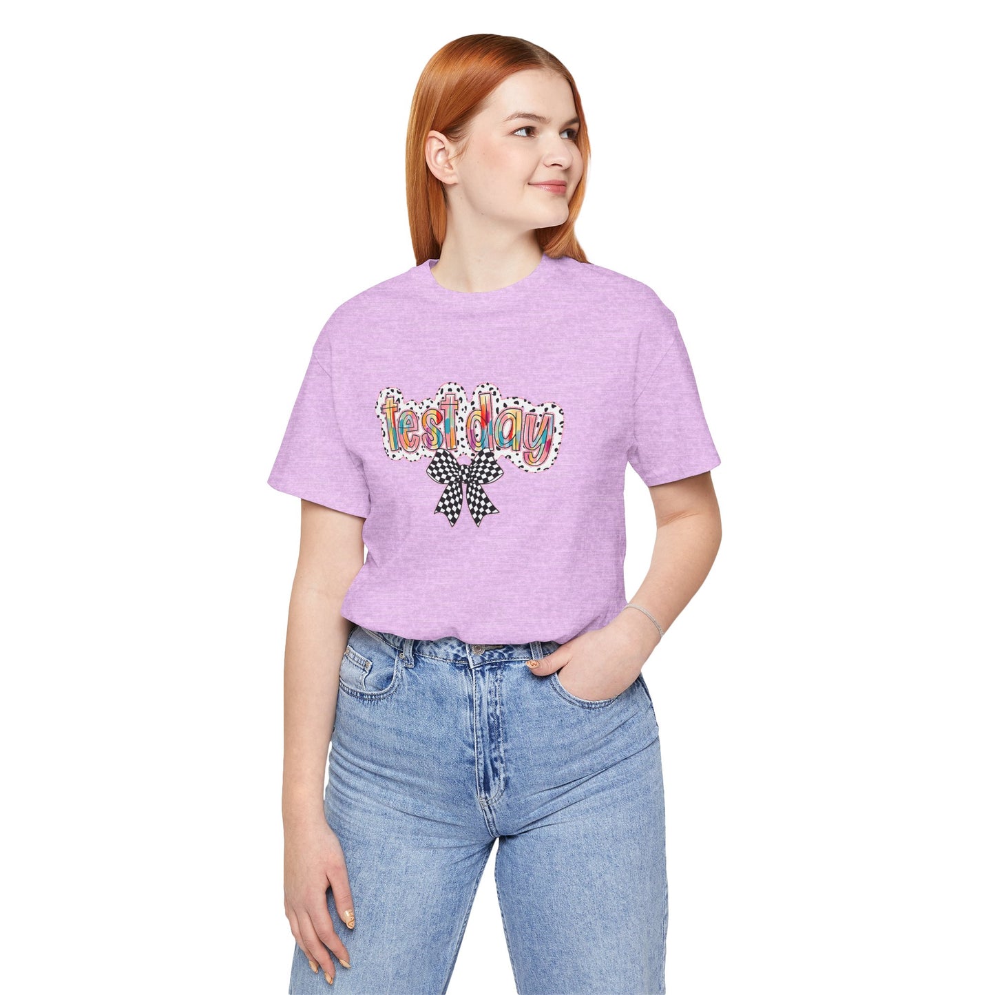 Bella + Canvas Test Day Short Sleeve Tee, Fun Gift, Party Attire, Unisex Shirt, Casual Wear, Summer Style