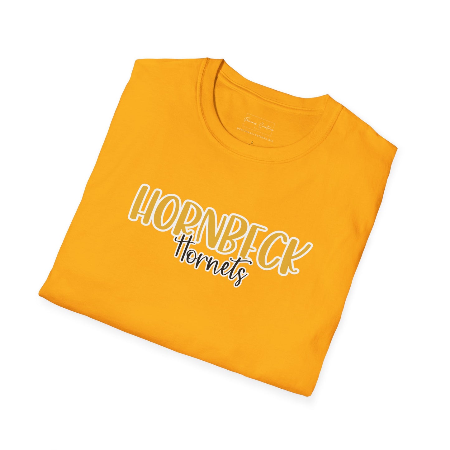 Gildan Hornbeck Hornets Style 2 Unisex Softstyle T-Shirt, Cute Graphic Tee, Team Spirit Shirt, Casual Wear, Gift for Fans