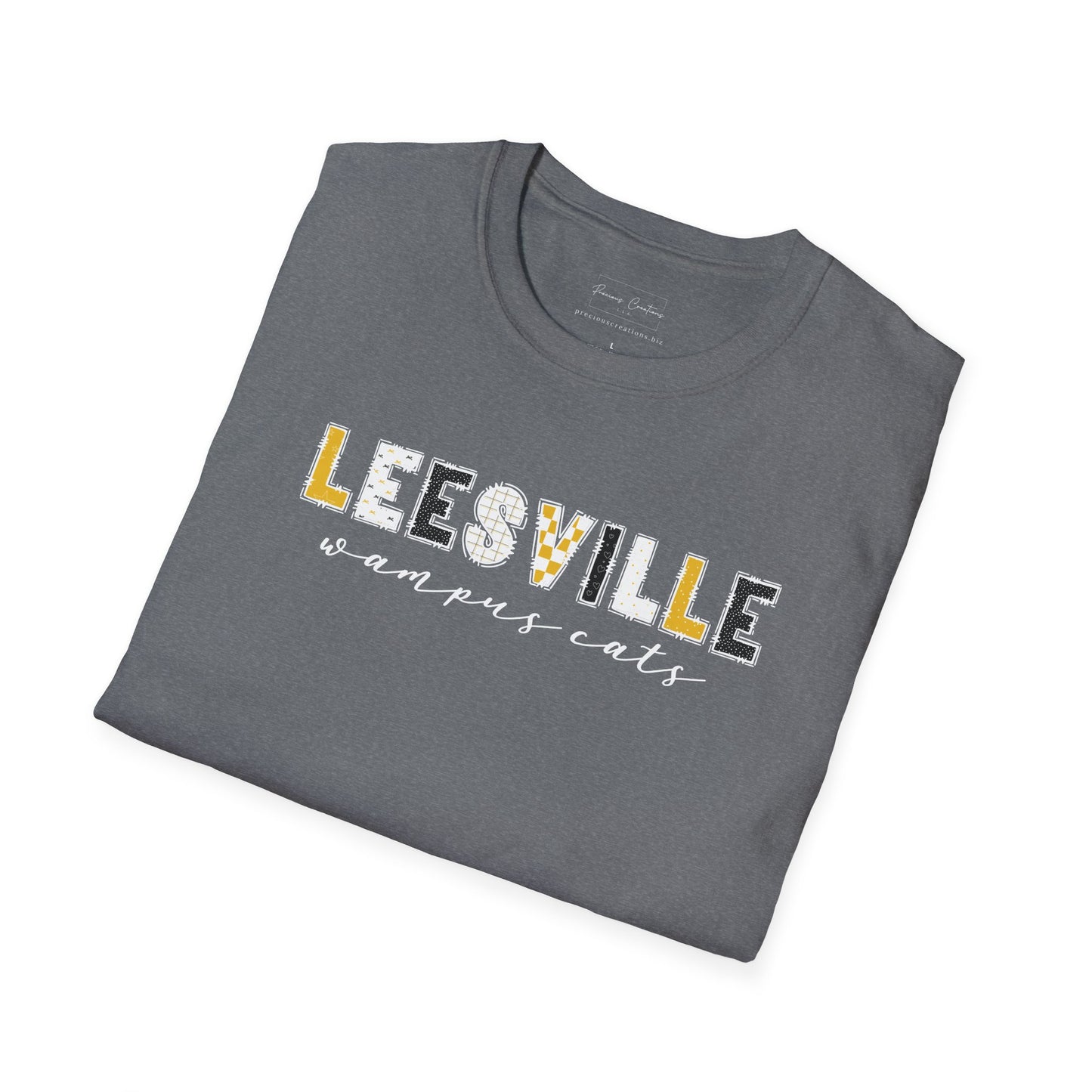 Copy of Gildan Leesville Wampus Cats Unisex Softstyle T-Shirt, Cute Graphic Tee, Team Spirit Shirt, Casual Wear, Gift for Fans