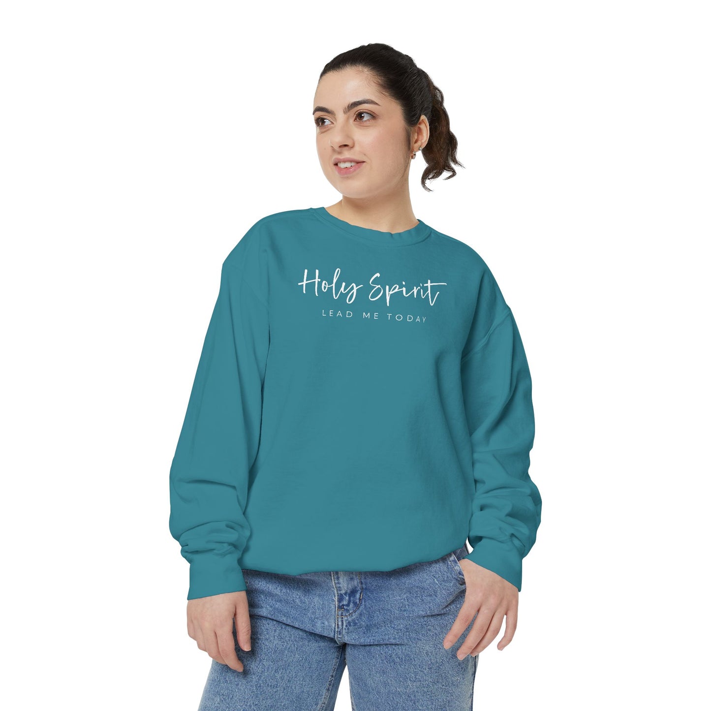 Comfort Colors Holy Spirit Sweatshirt, Spiritual Clothing, Faith-Based Apparel, Cozy Gift for Believers, Comfortable Everyday Wear