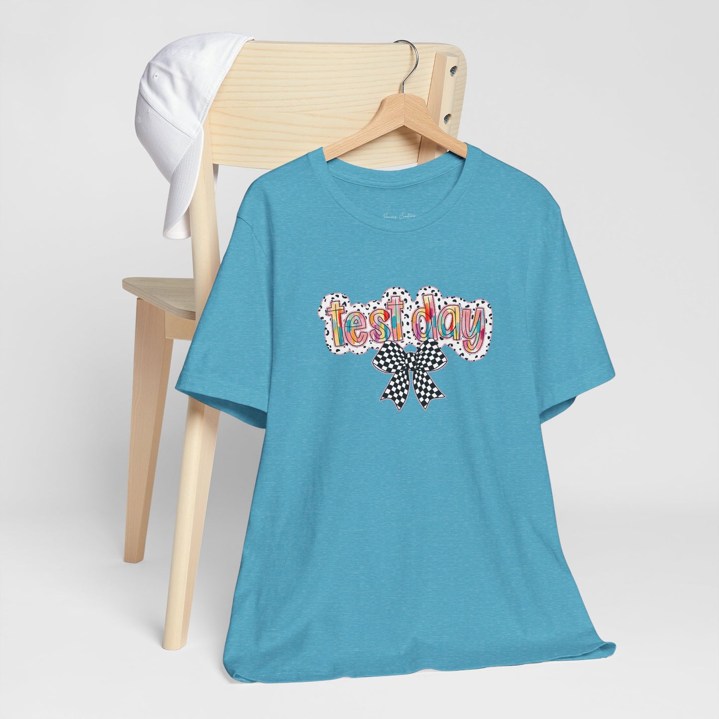 Bella + Canvas Test Day Short Sleeve Tee, Fun Gift, Party Attire, Unisex Shirt, Casual Wear, Summer Style