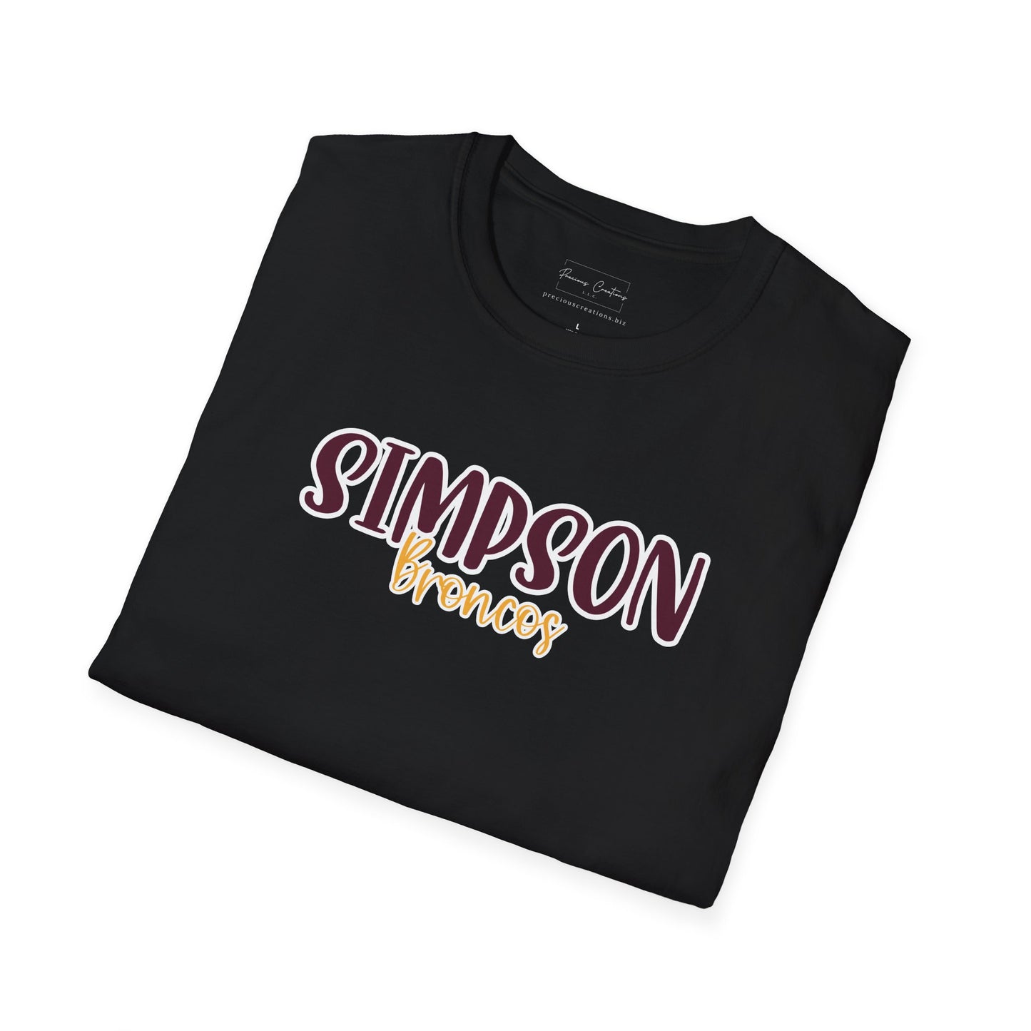 Gildan Simpson Broncos Style 2 Unisex Softstyle T-Shirt, Cute Graphic Tee, Team Spirit Shirt, Casual Wear, Gift for Fans