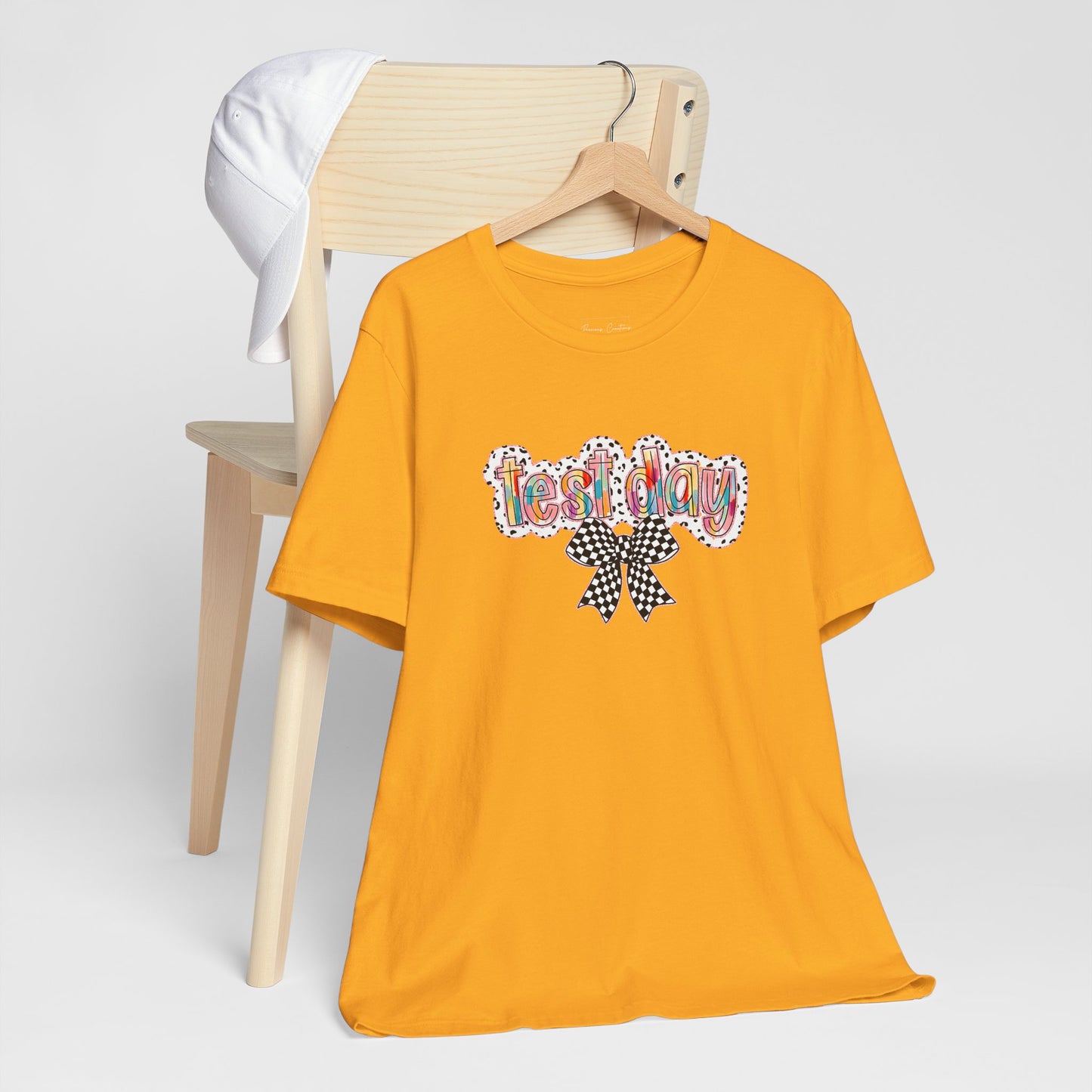 Bella + Canvas Test Day Short Sleeve Tee, Fun Gift, Party Attire, Unisex Shirt, Casual Wear, Summer Style