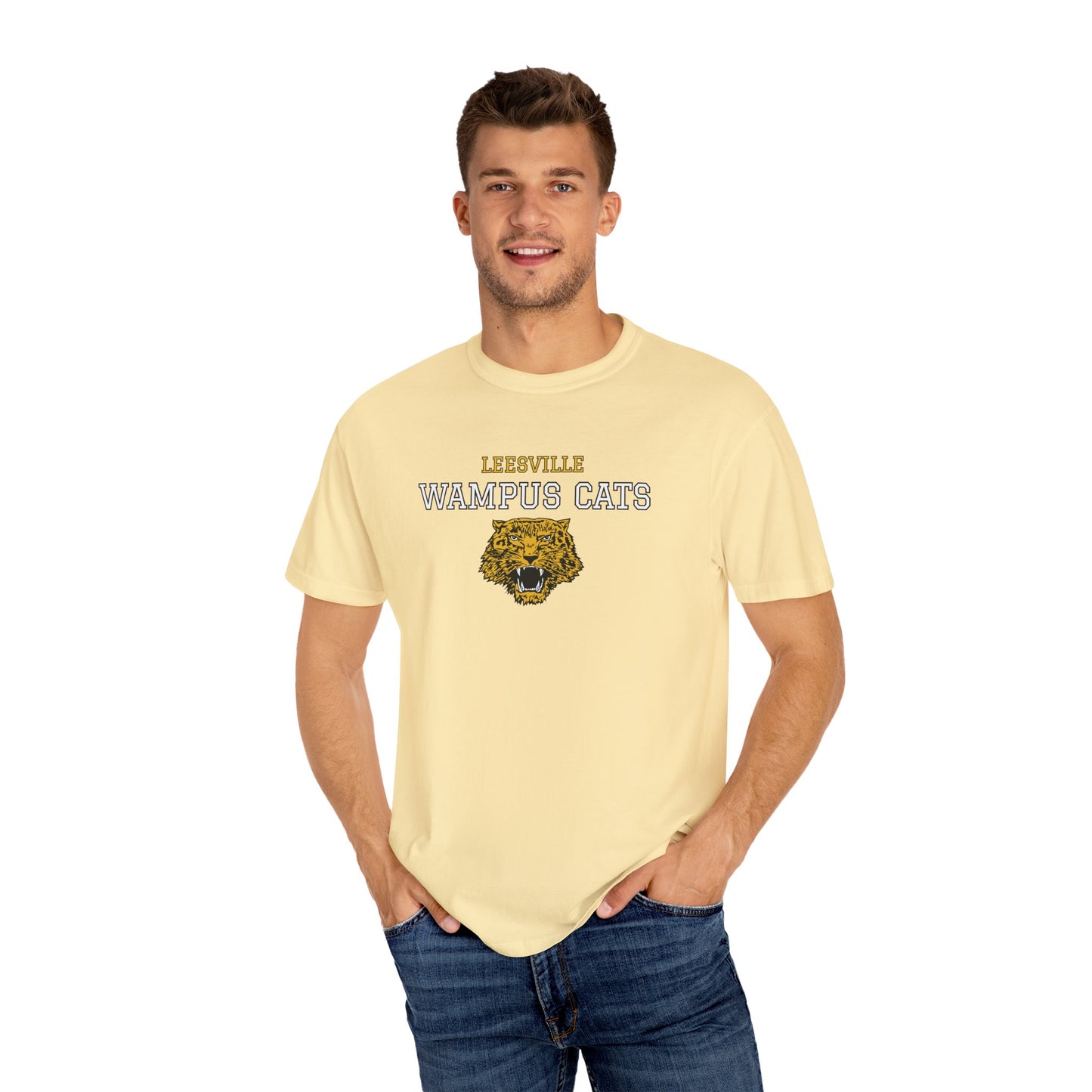 Comfort Colors Wampus Cats Unisex Garment-Dyed T-shirt, School Spirit Tee, Casual Wear, Unique Gift, School Apparel, Fan Merchandise