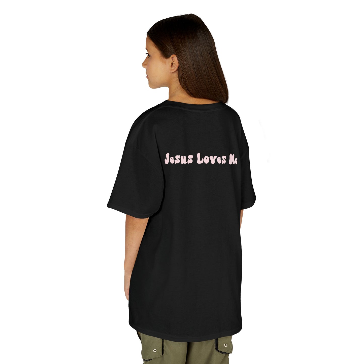 Gildan Jesus Loves Me Kids Bible Tee, Cute Christian T-Shirt for Children, Faith-Based Outfit, Jesus Loves Me Kids Clothing, Religious Gift