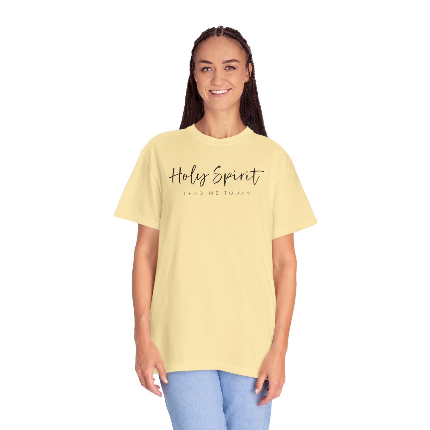 Comfort Colors Holy Spirit Unisex Garment-Dyed T-Shirt - Faith-Based Apparel for Everyday Wear, Spiritual Gift, Christian Tee, Inspirational Clothing