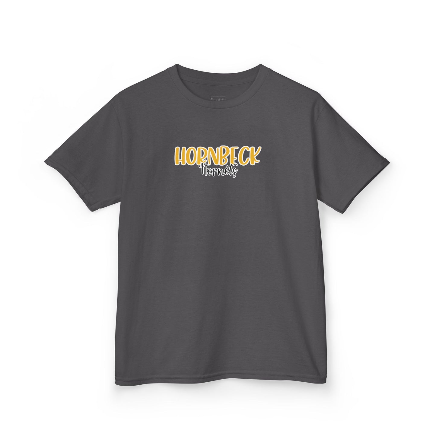 Gildan Kids Heavy Cotton Tee with Hornbeck Hornets Style 2 Design, Cute Children's T-Shirt, School Spirit Apparel, Gift for Young Fans, Sporty Kids Wear