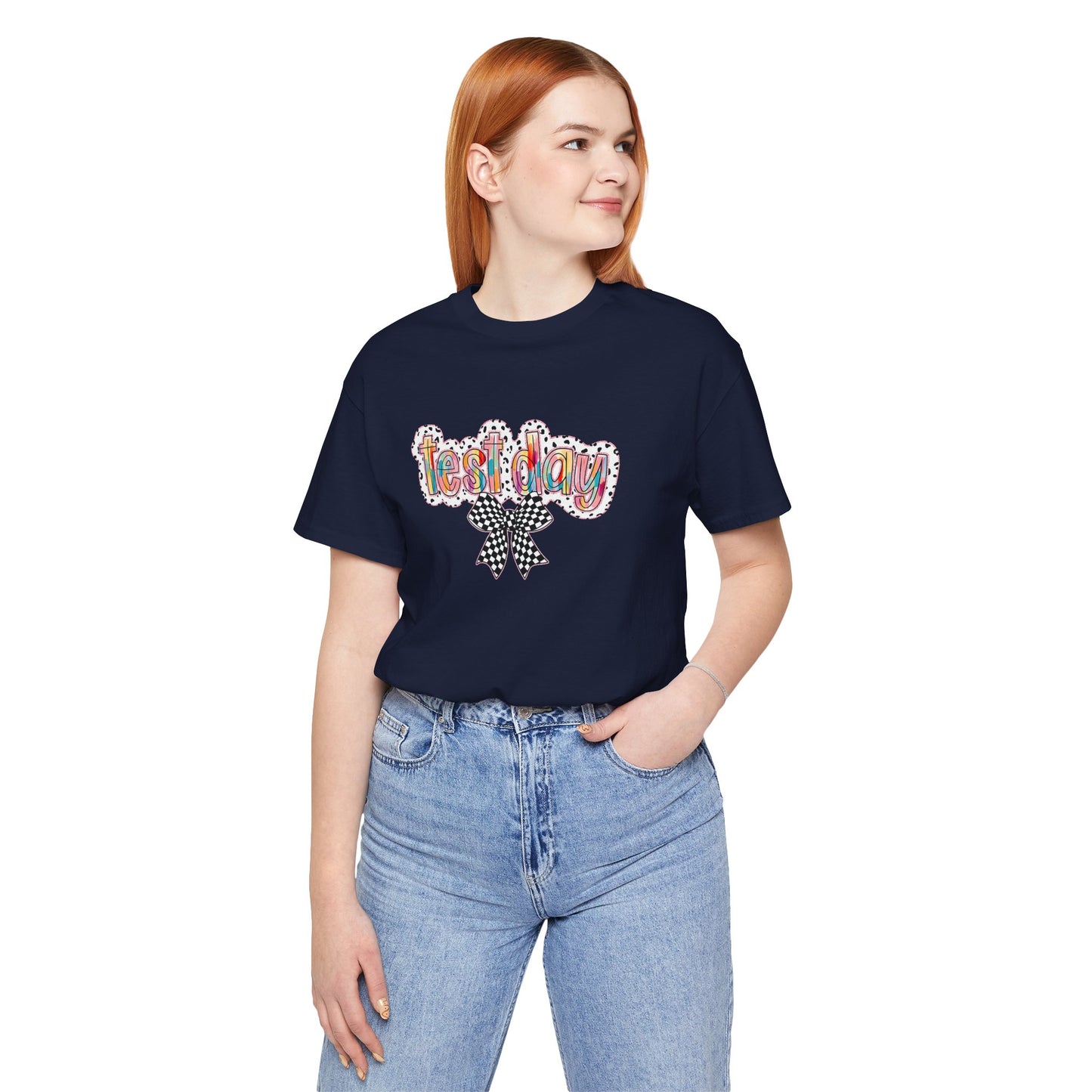 Bella + Canvas Test Day Short Sleeve Tee, Fun Gift, Party Attire, Unisex Shirt, Casual Wear, Summer Style