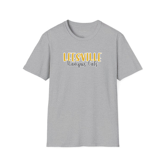 Copy of Gildan Leesville Wampus Cats Style 2 Unisex Softstyle T-Shirt, Cute Graphic Tee, Team Spirit Shirt, Casual Wear, Gift for Fans