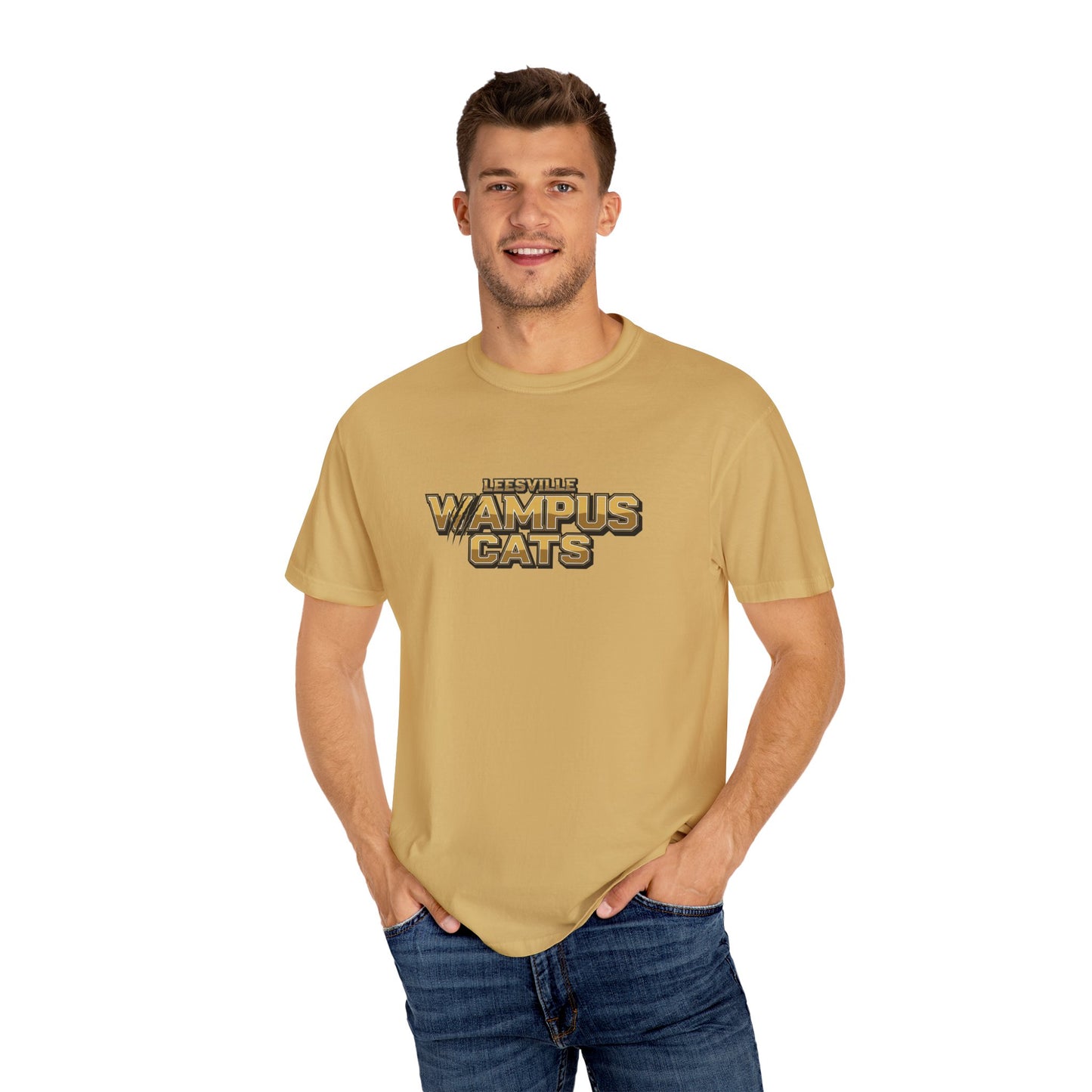 Lifestyle Wampus Cats Unisex Garment-Dyed T-Shirt, Casual Tee, Vintage Style Shirt, sport team Theme Apparel